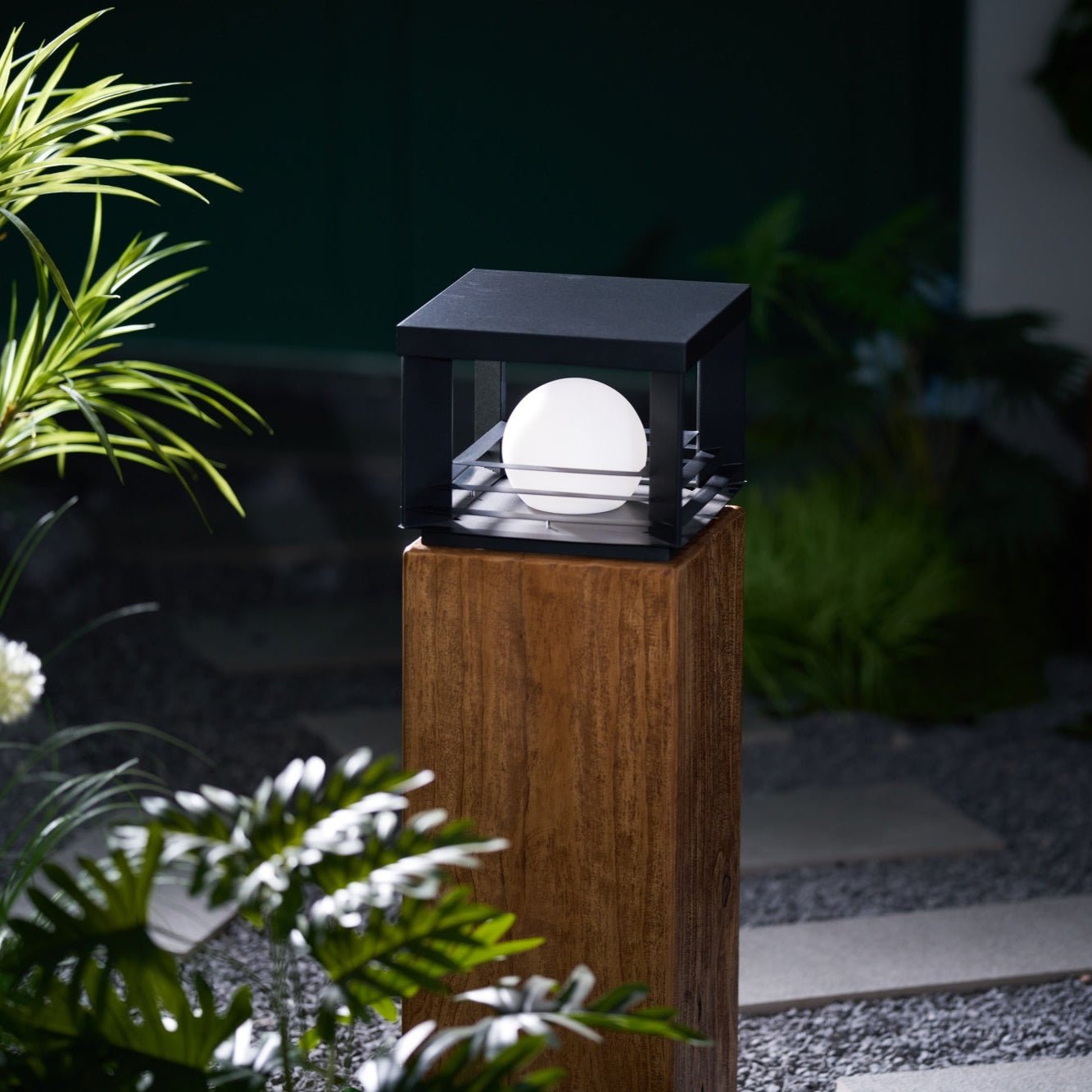 Lunar Crate Outdoor Floor Lamp
