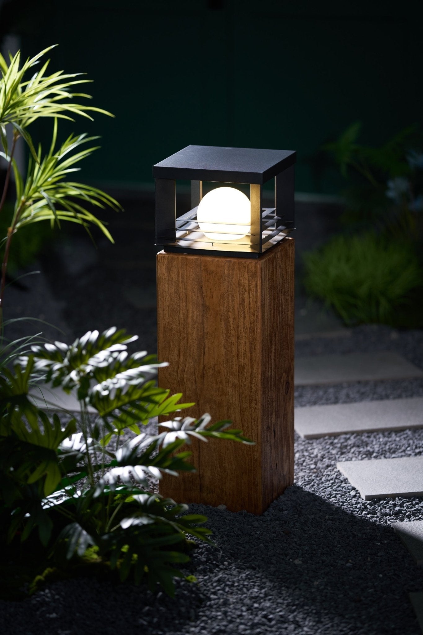 Lunar Crate Outdoor Floor Lamp