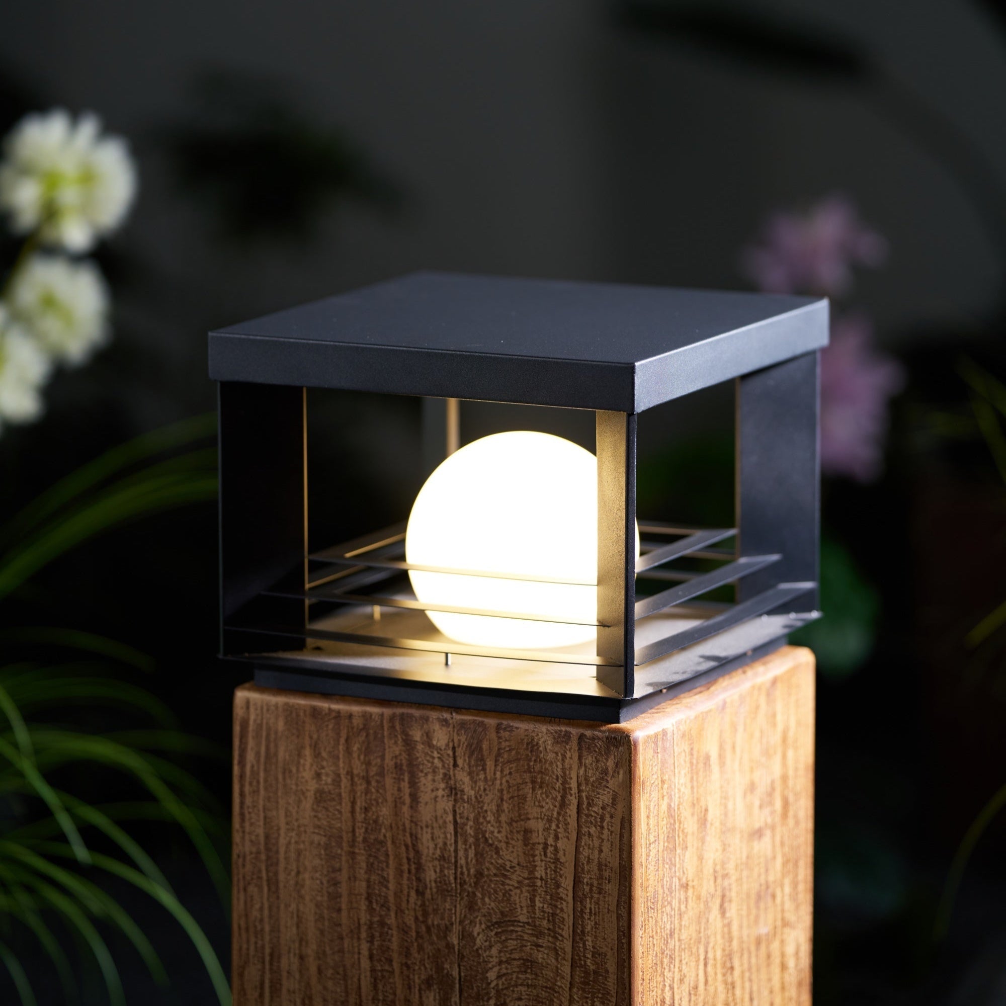 Lunar Crate Outdoor Floor Lamp