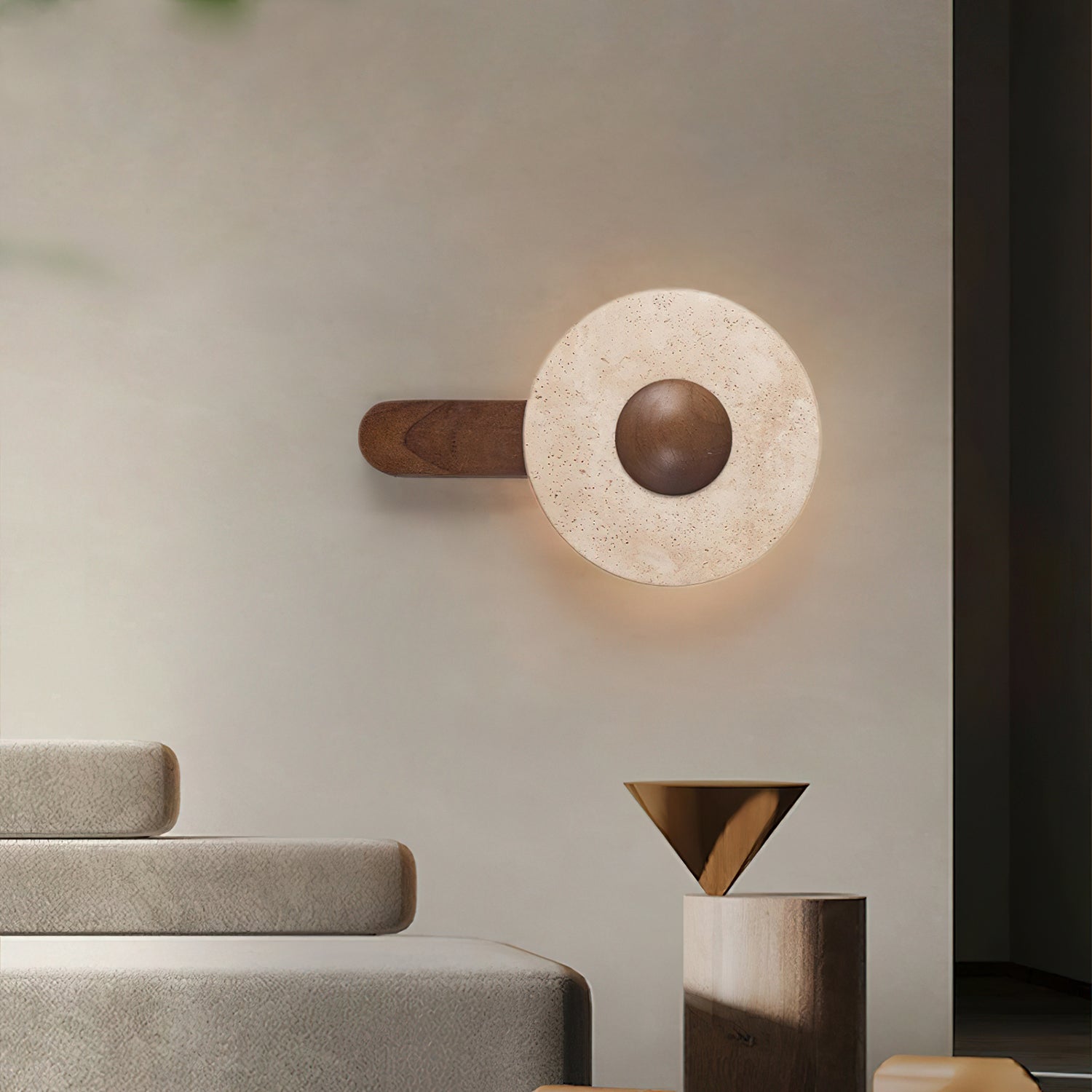 Lunar Wood Wall Lamp 12.2