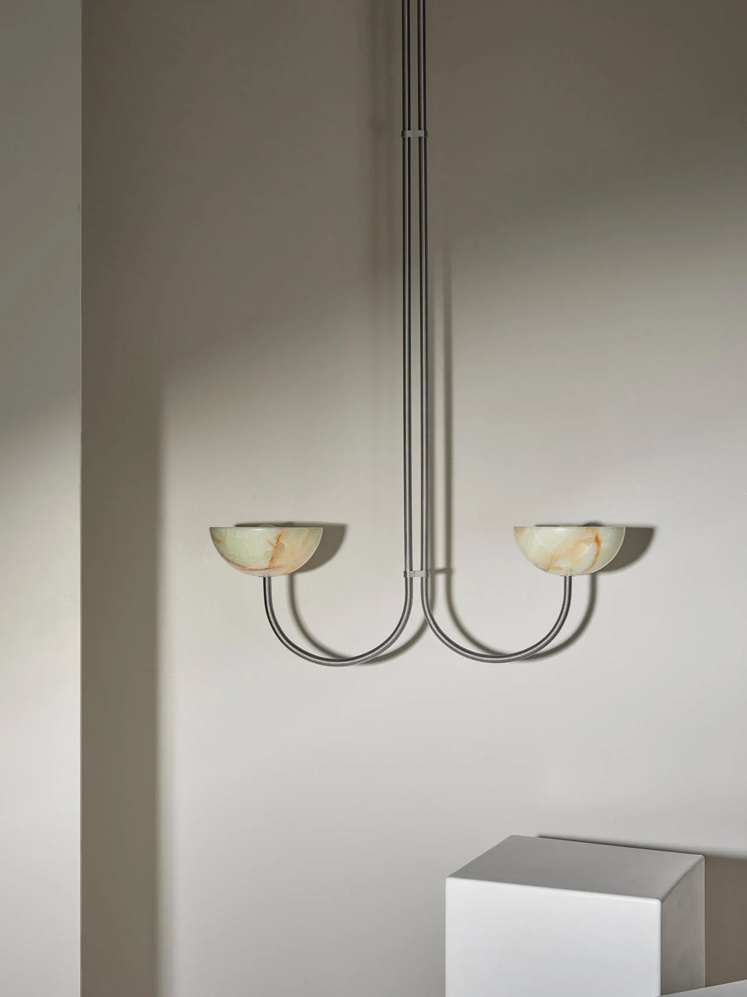 Lunaris Duo Alabaster Pendant Lamp