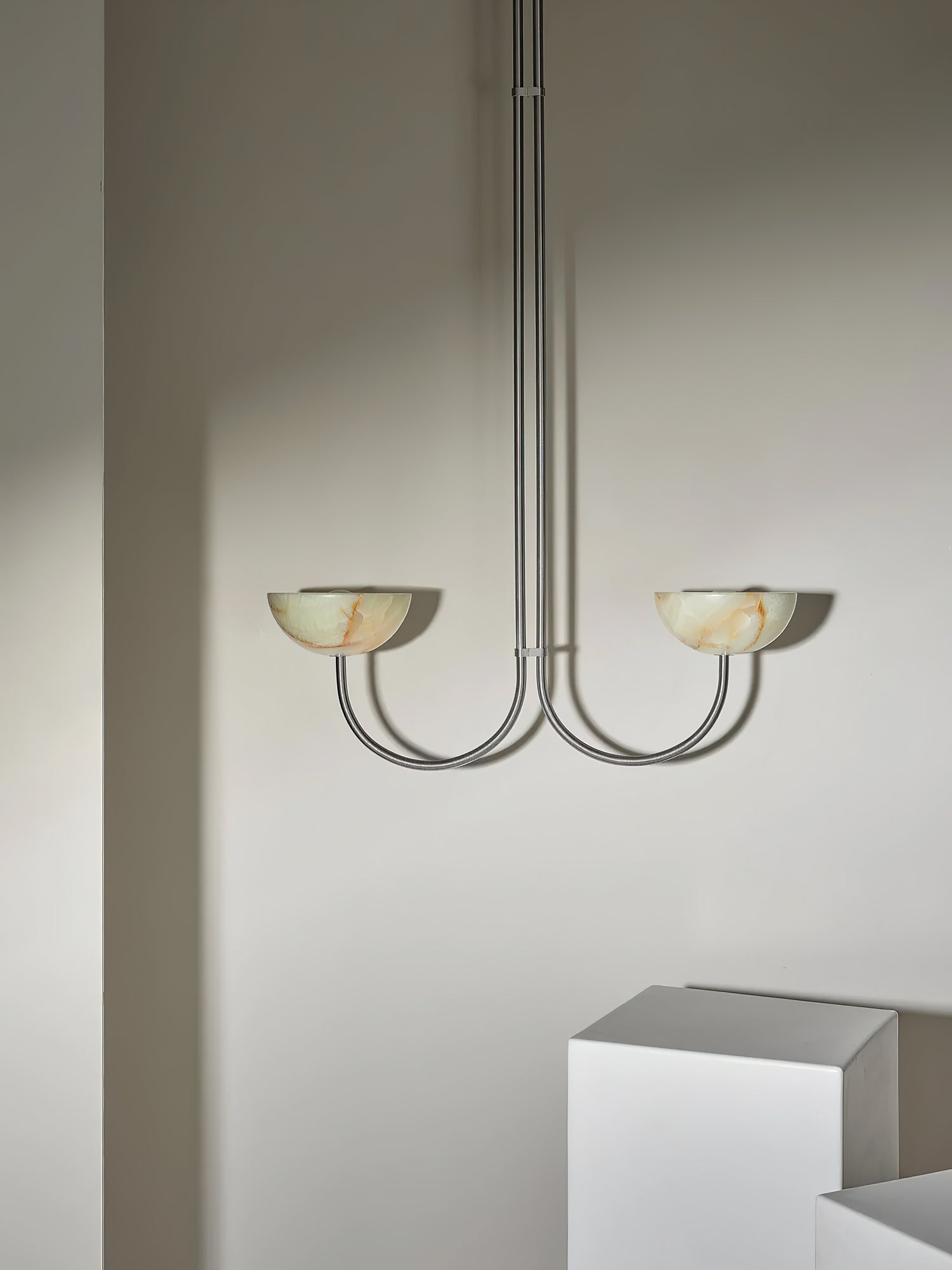 Lunaris Duo Alabaster Pendant Lamp