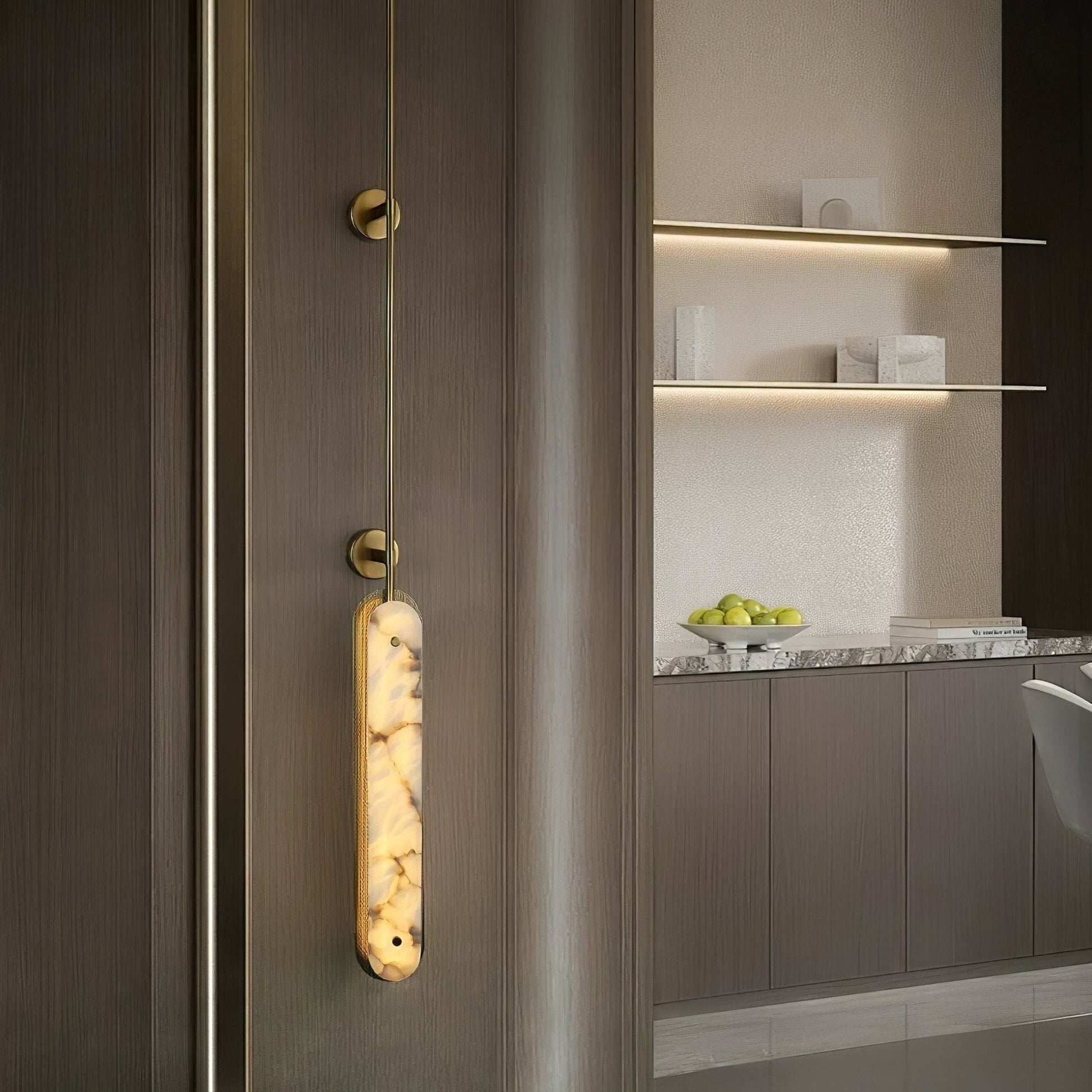 Lysandra Alabaster Wall Light, Hardwired Wall Sconce, detail 4
