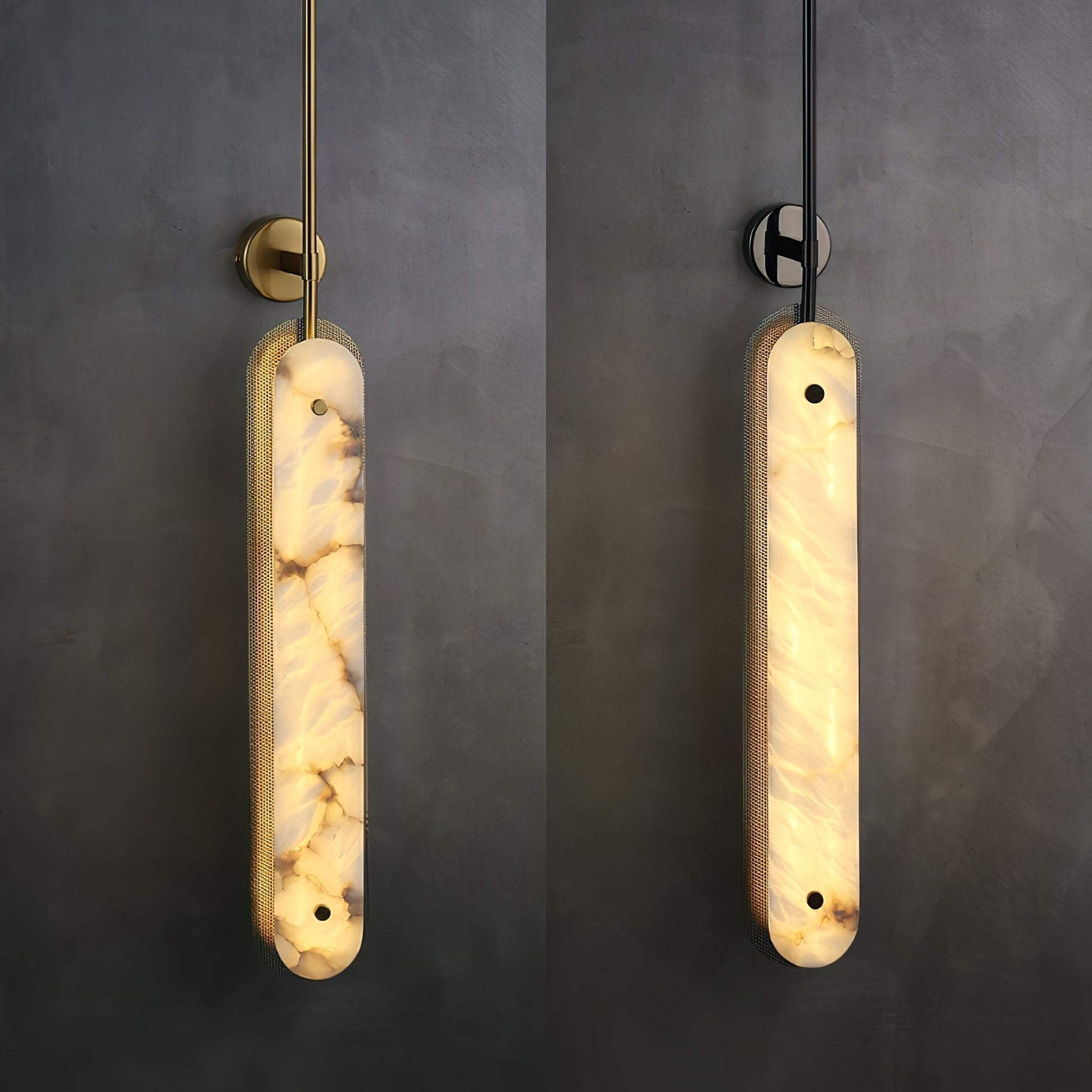 Lysandra Alabaster Wall Light, Hardwired Wall Sconce, detail 7