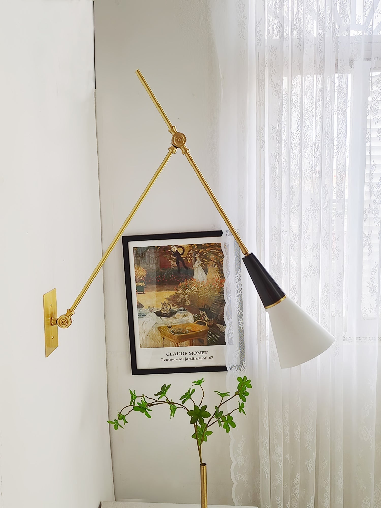 Magari Wall Light - L 74cm x H 66cm Metal, Hardwired Wall Sconce, detail 42