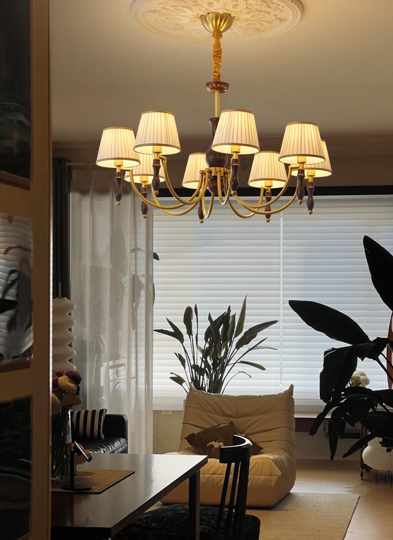 Chandelier detail image with finish, structure, and proportion visible