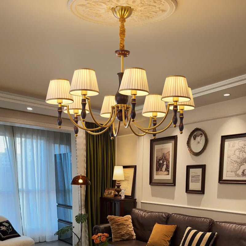 Chandelier detail image with finish, structure, and proportion visible