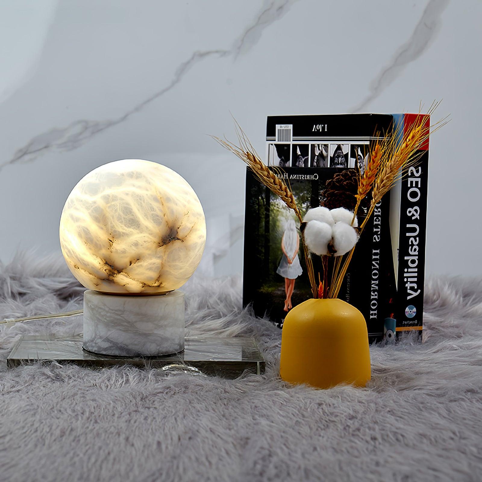Marble Ball Table Lamp 7.1