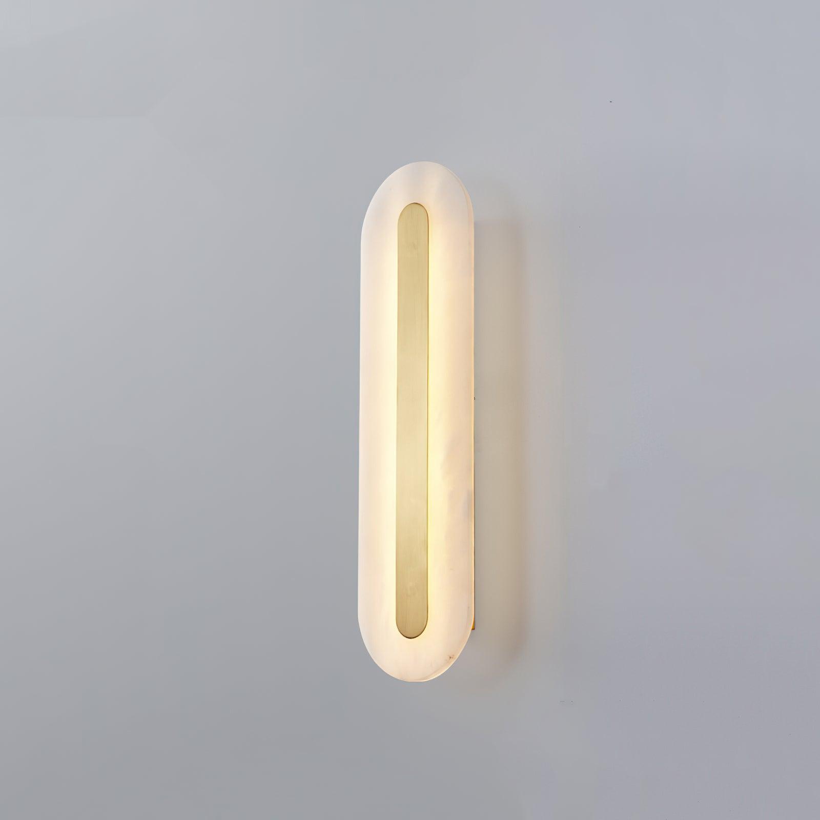 Alabaster Rounded Wall Sconce