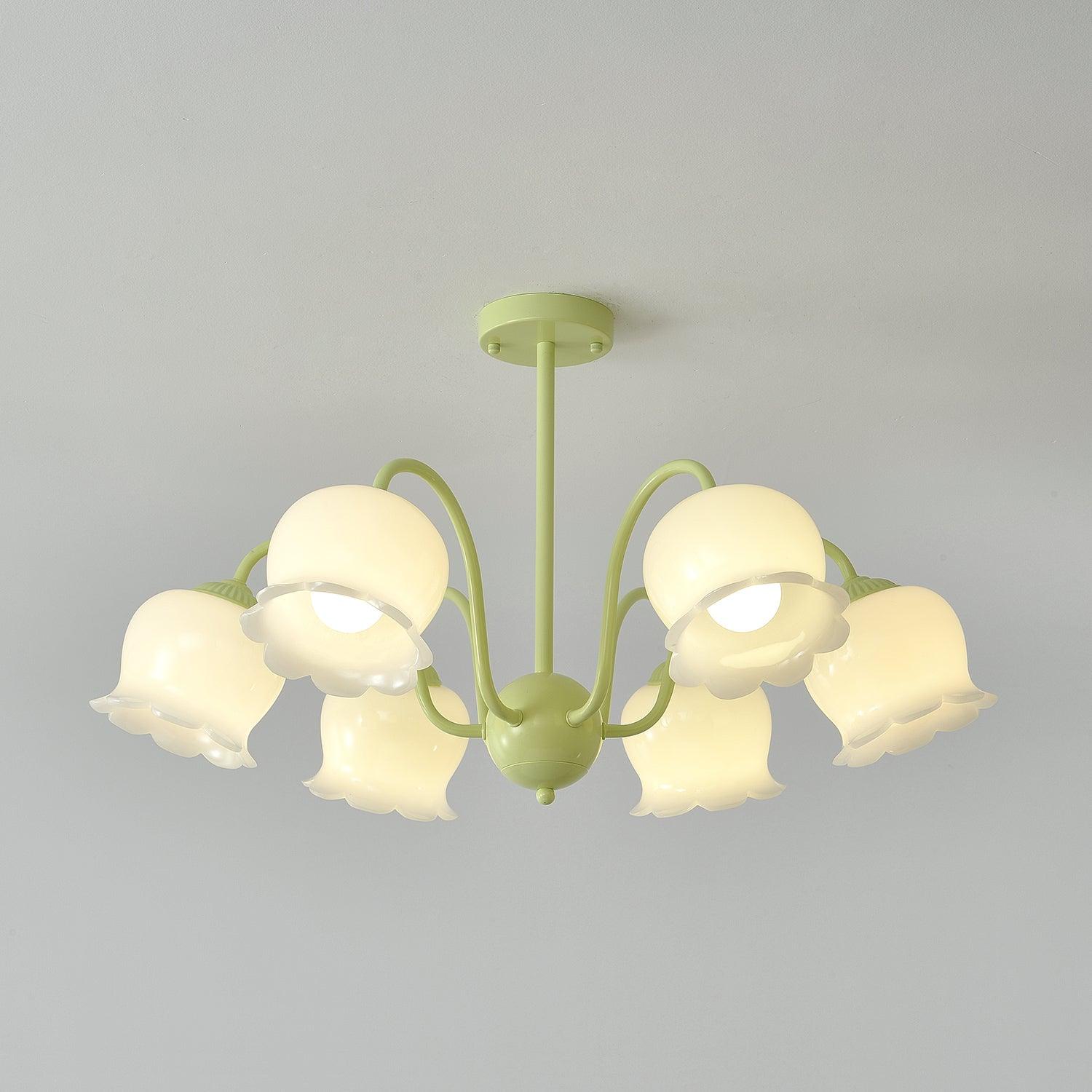 Matcha Resin Flower Chandelier