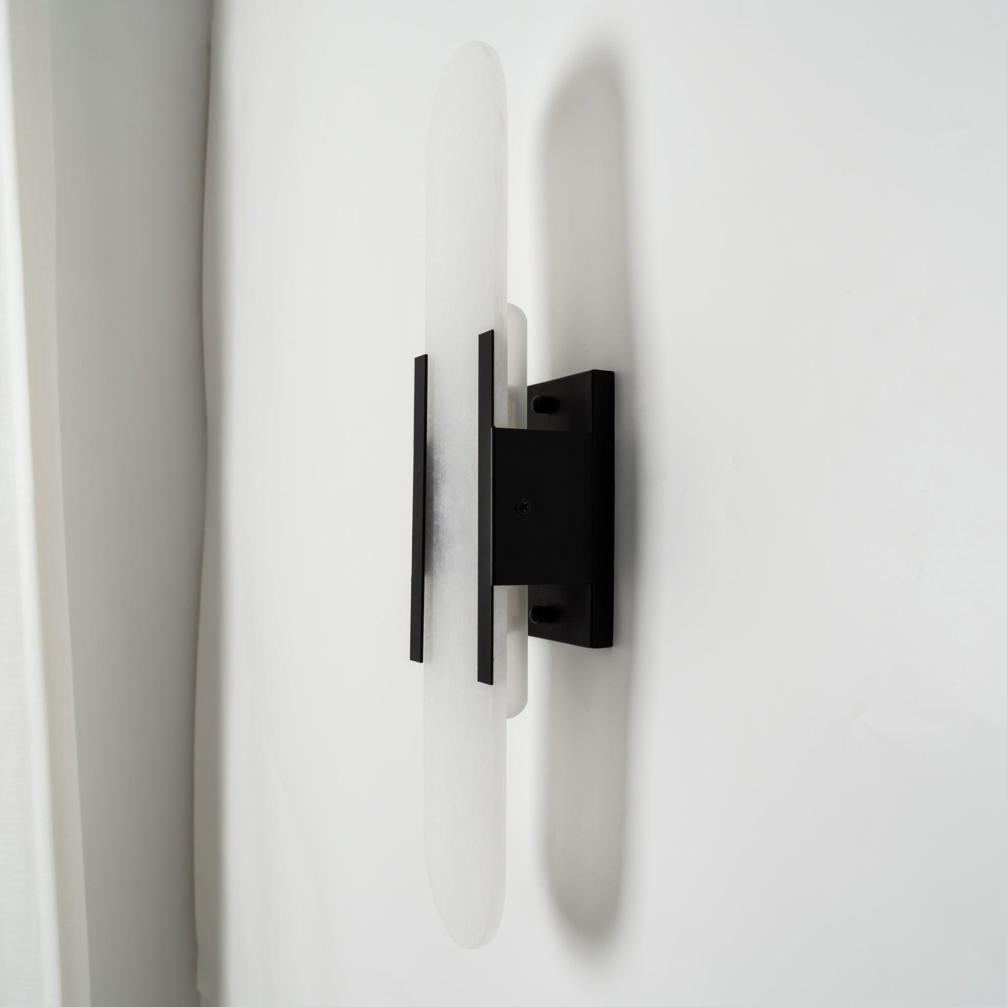 Melange Elongated Alabaster Wall Sconce