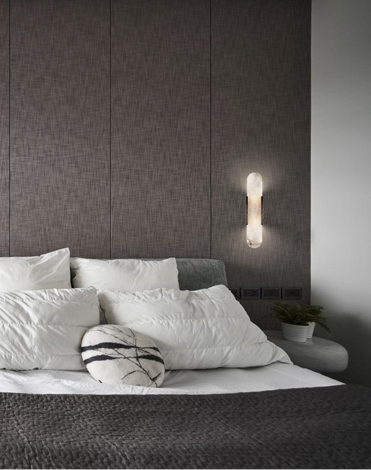 Melange Elongated Alabaster Wall Sconce