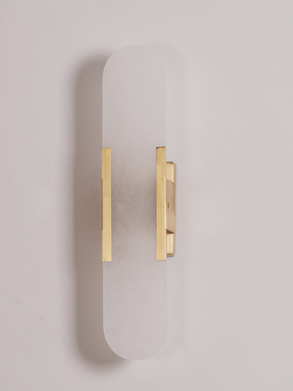 Melange Elongated Alabaster Wall Sconce