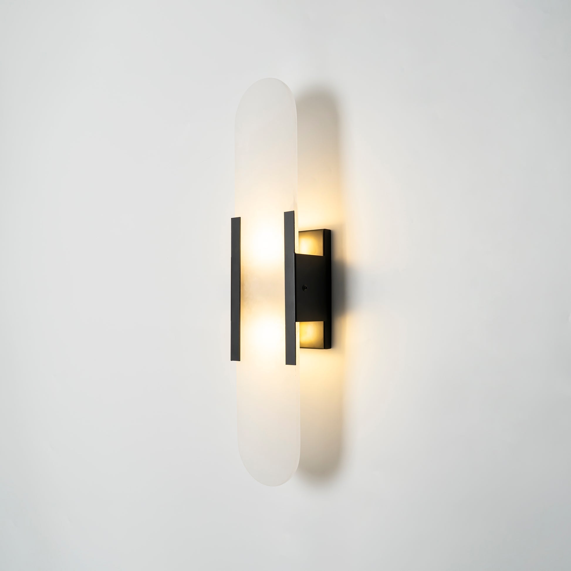 Melange Elongated Alabaster Wall Sconce