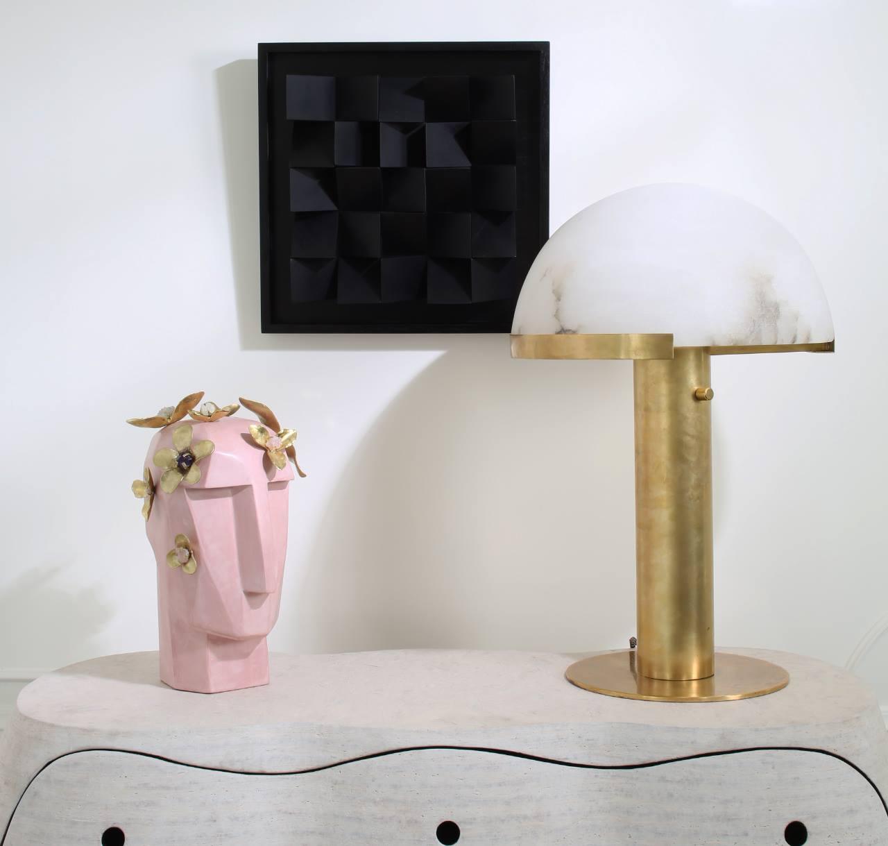 Elegance Alabaster Portable Lamp Table Lamp
