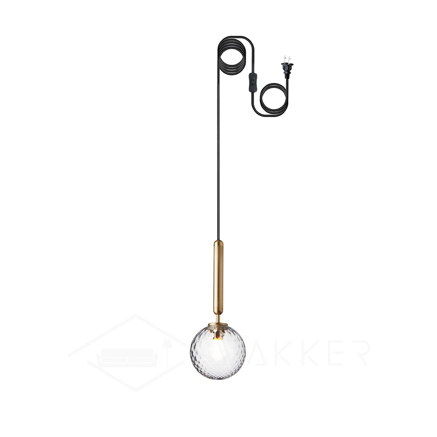 Miira Brass Pendant Swag Light
