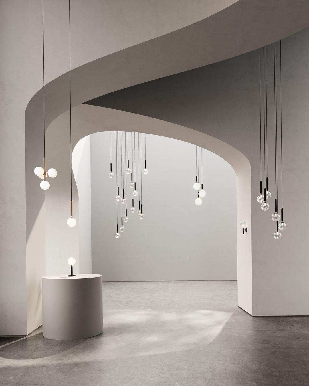 Miira Brass Pendant Swag Light