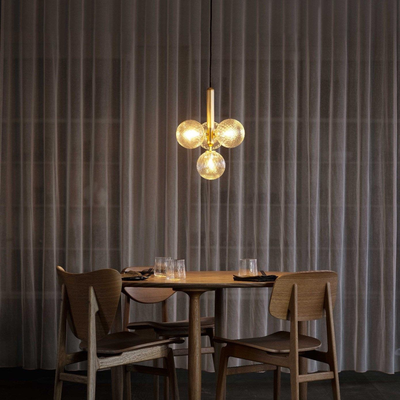 Miira Brass Pendant Swag Light