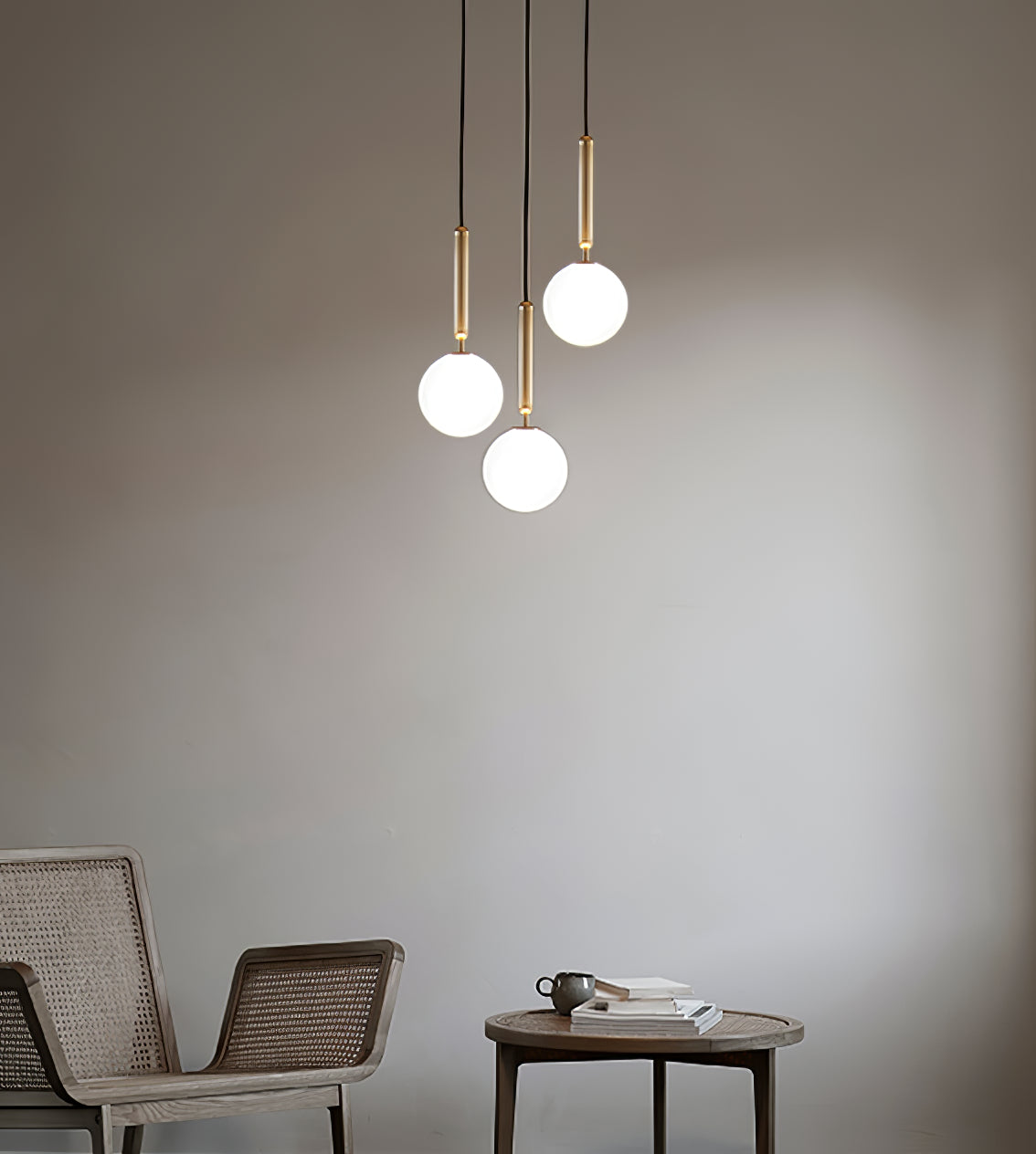 Miira Brass Pendant Swag Light