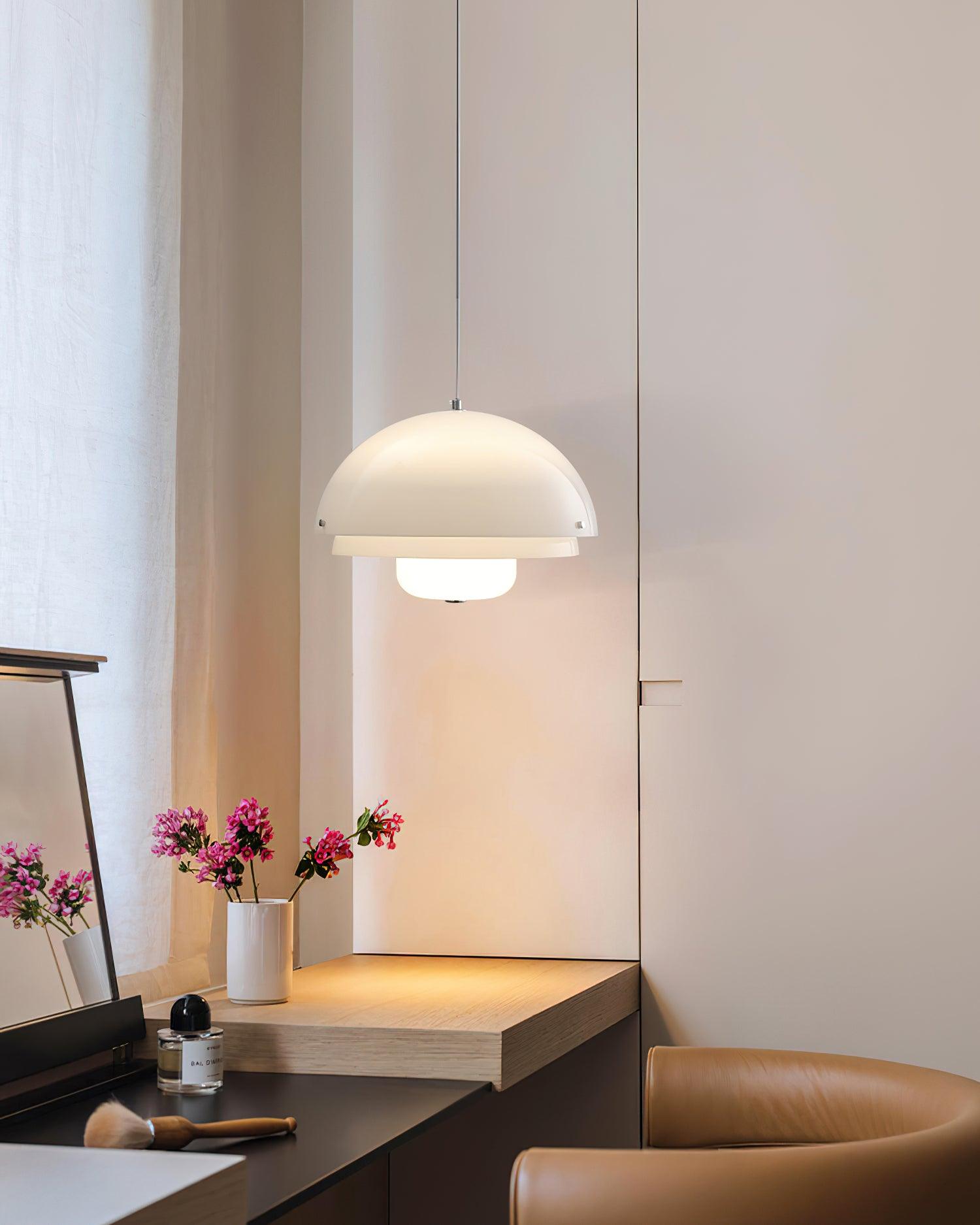 Milk White Layer Drop Light Chandelier