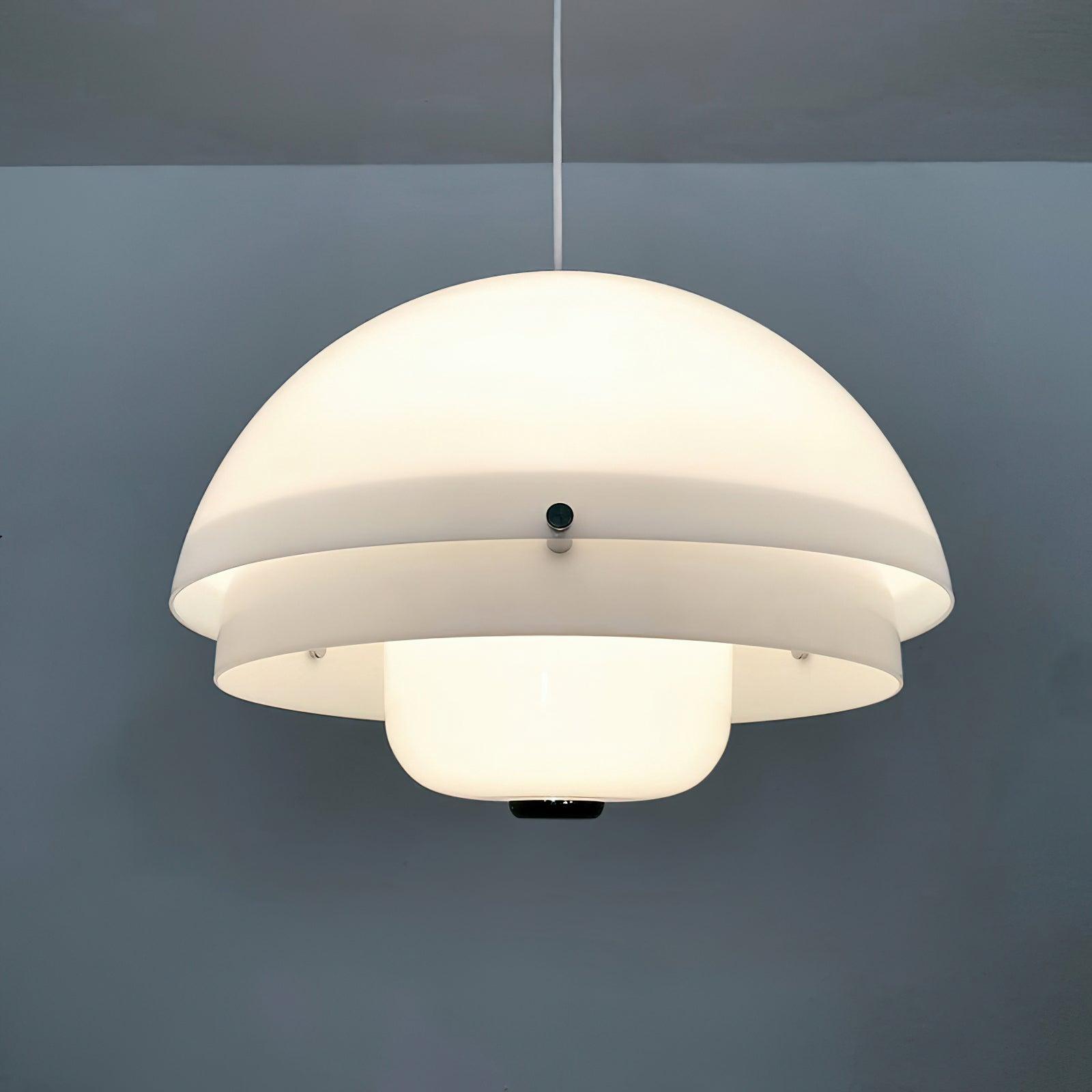 Milk White Layer Drop Light Chandelier