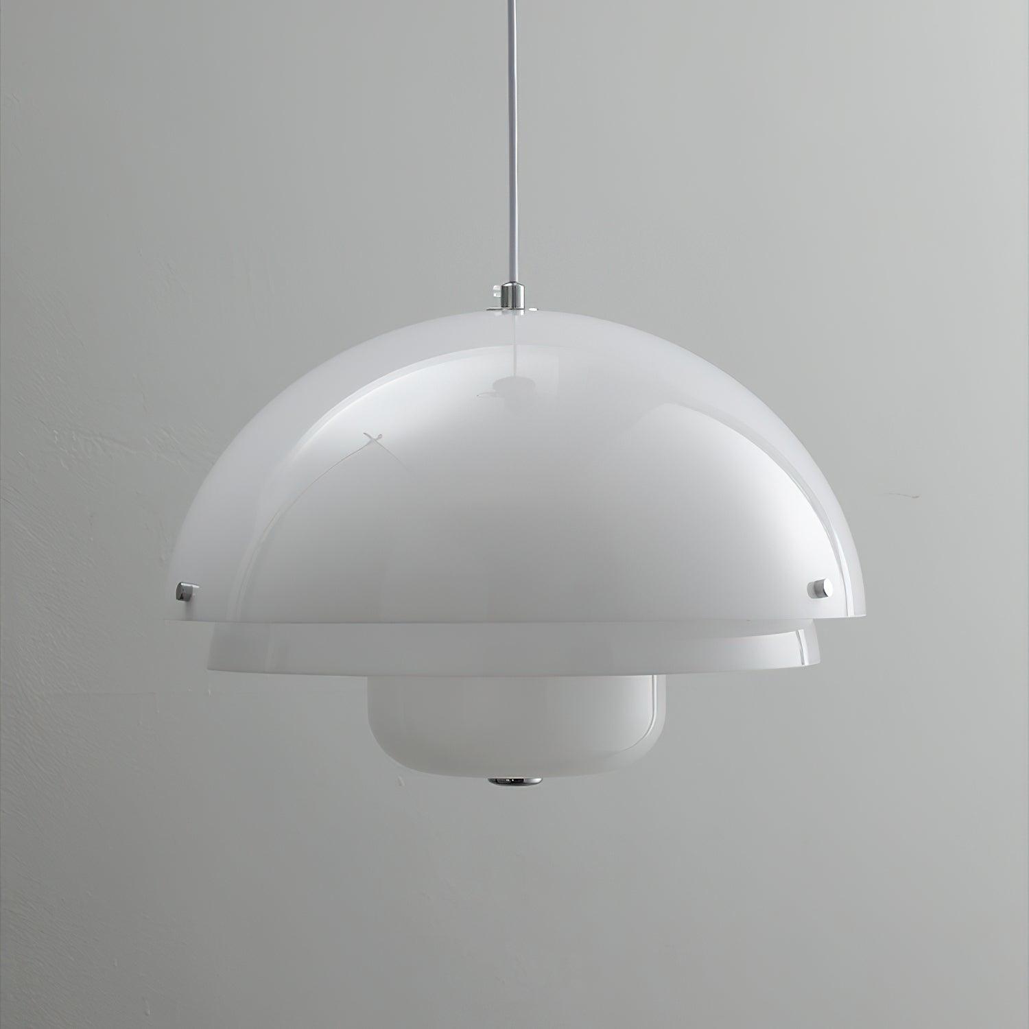 Milk White Layer Drop Light Chandelier
