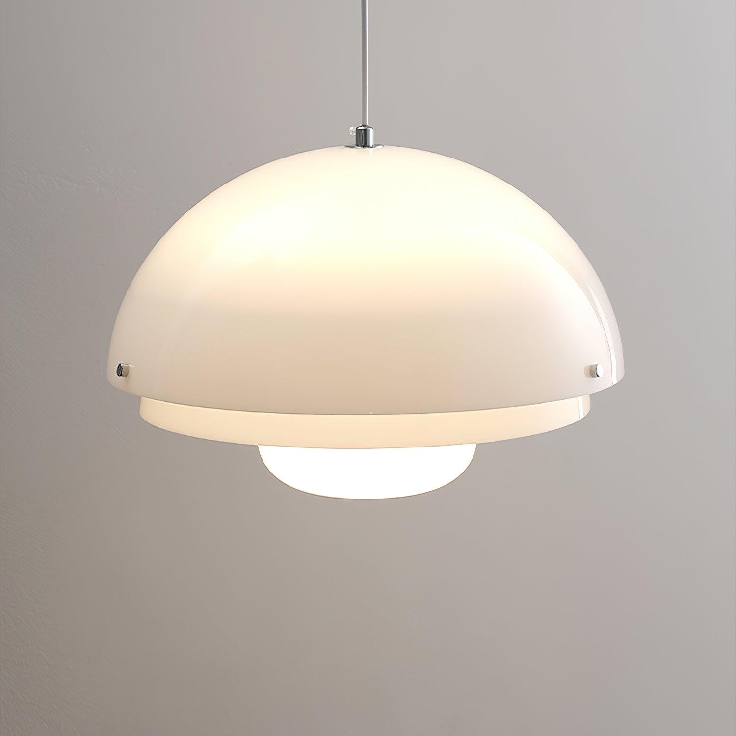 Milk White Layer Drop Light Chandelier