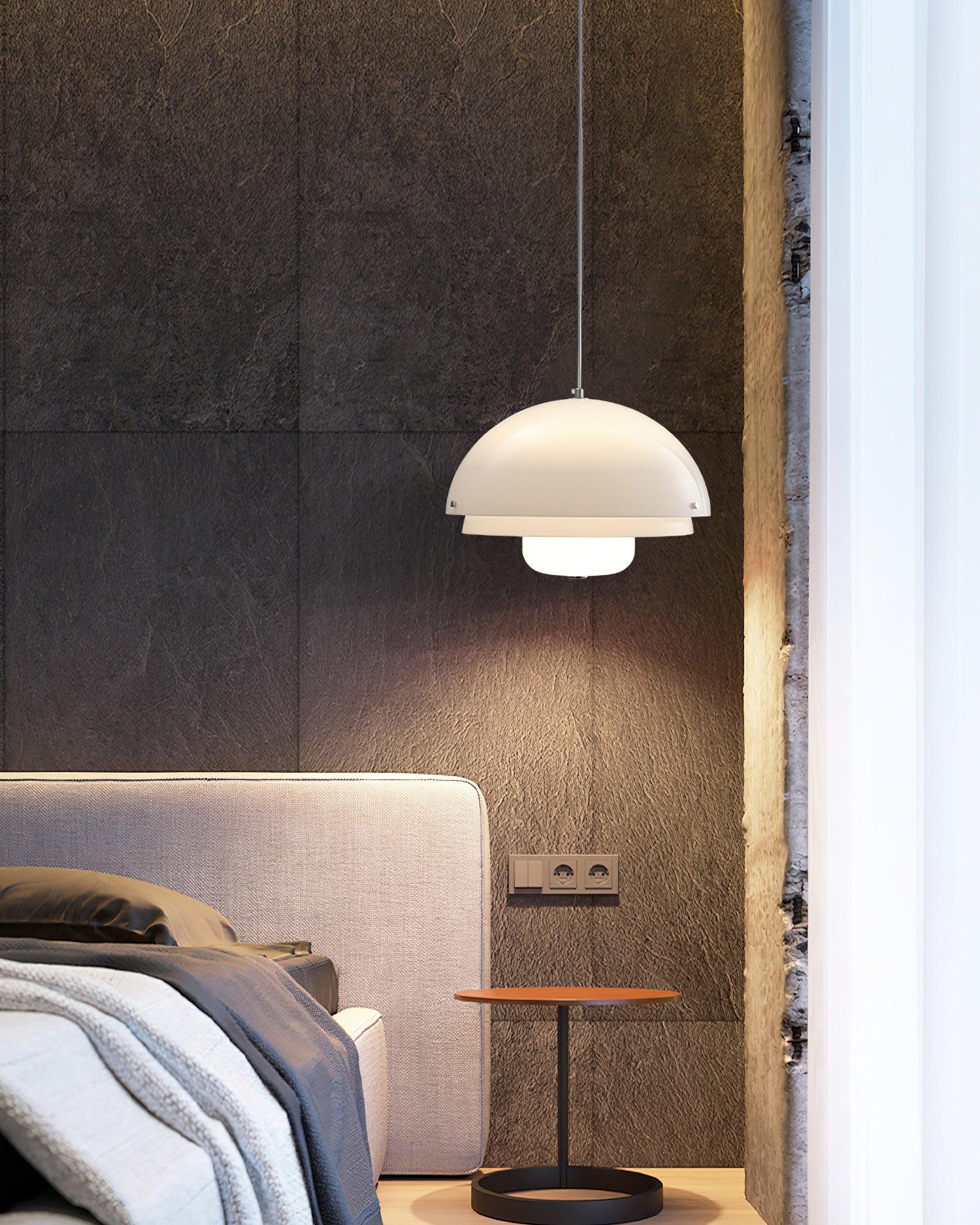 Milk White Layer Drop Light Chandelier