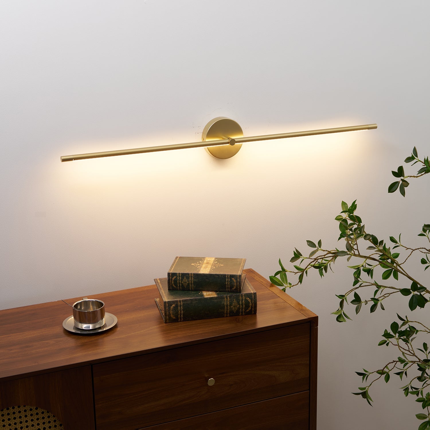 Minimalist Linear LED Plug-in Wall Lamp Vanity Light