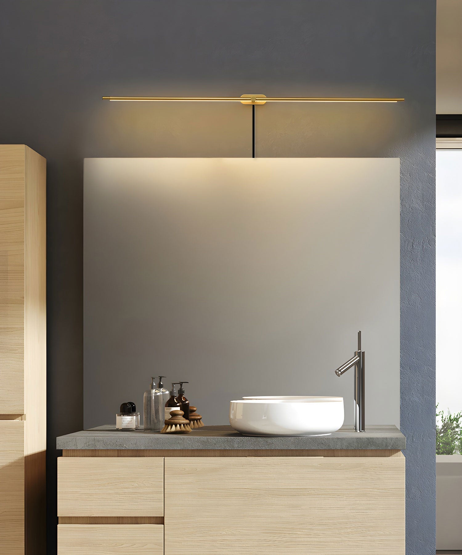 Minimalist Linear Plug-in Wall Lamp Vanity Light