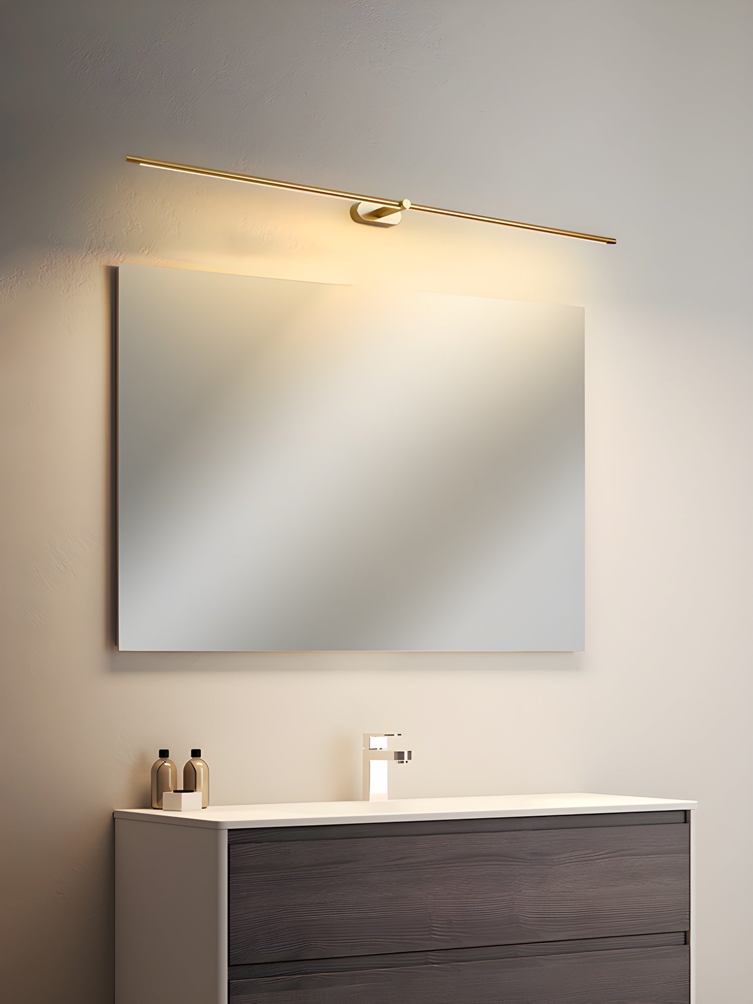 Clean-Lined Linear Wall Light, Hardwired Wall Sconce, detail 6