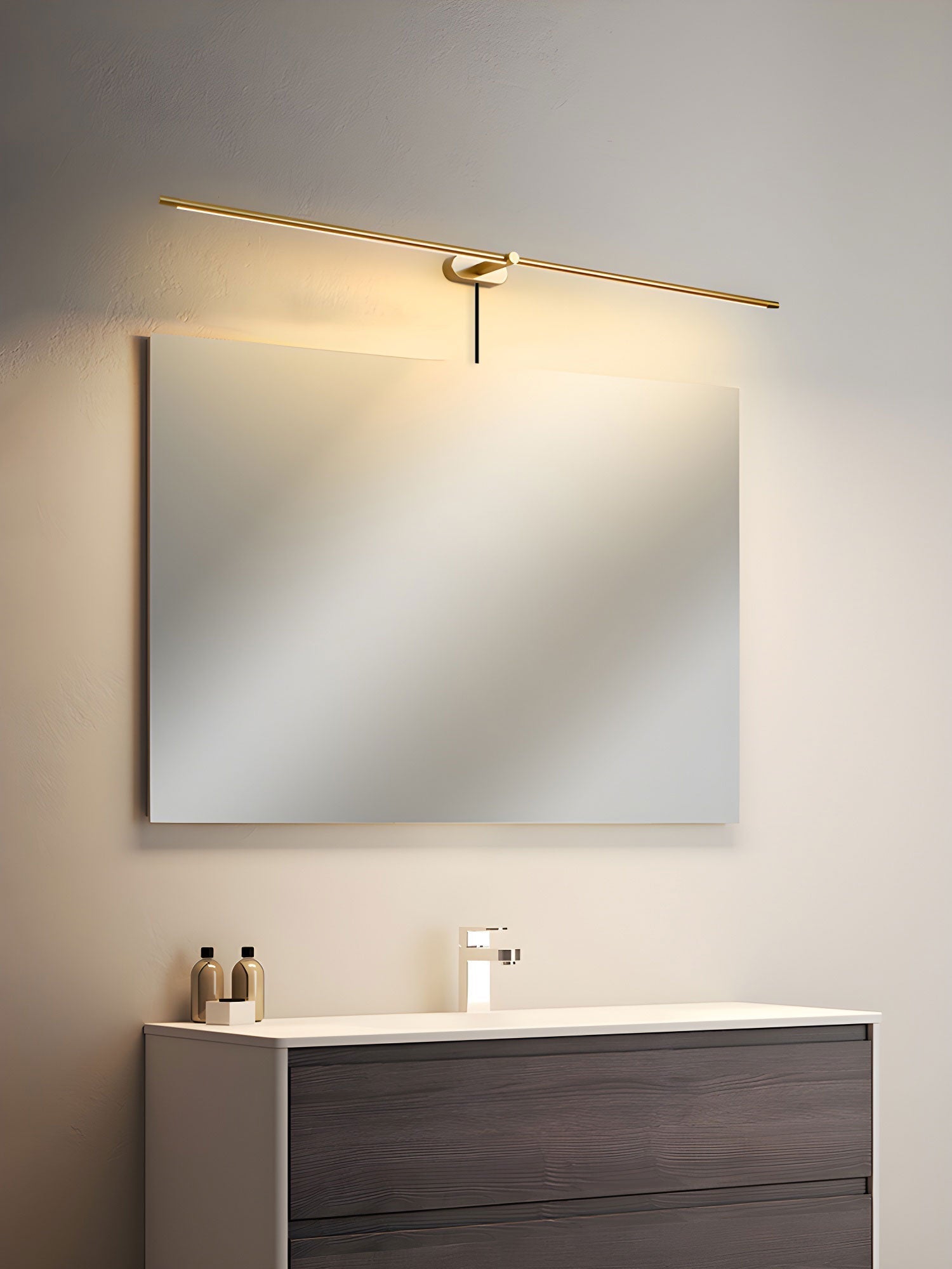 Minimalist Linear Plug-in Wall Lamp Vanity Light