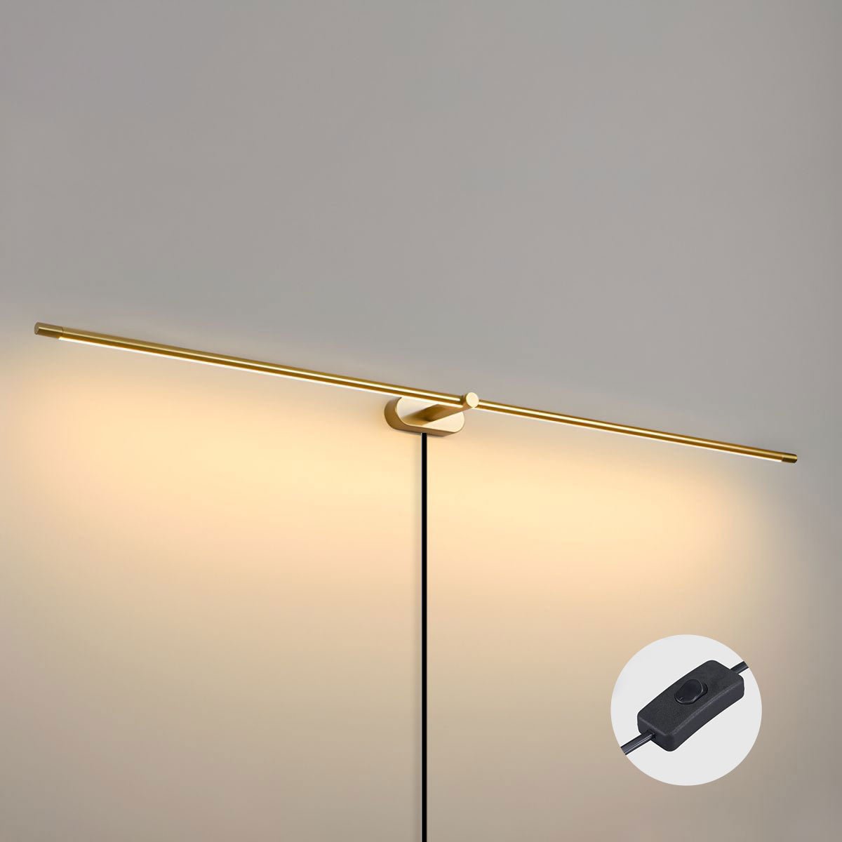 Minimalist Linear Plug-in Wall Lamp Vanity Light