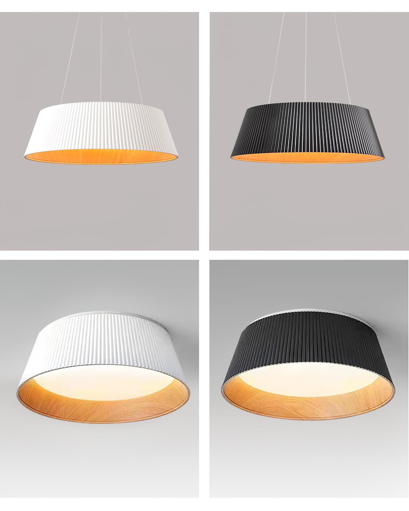 Modern Ribbed Overhead Light Ceiling Light