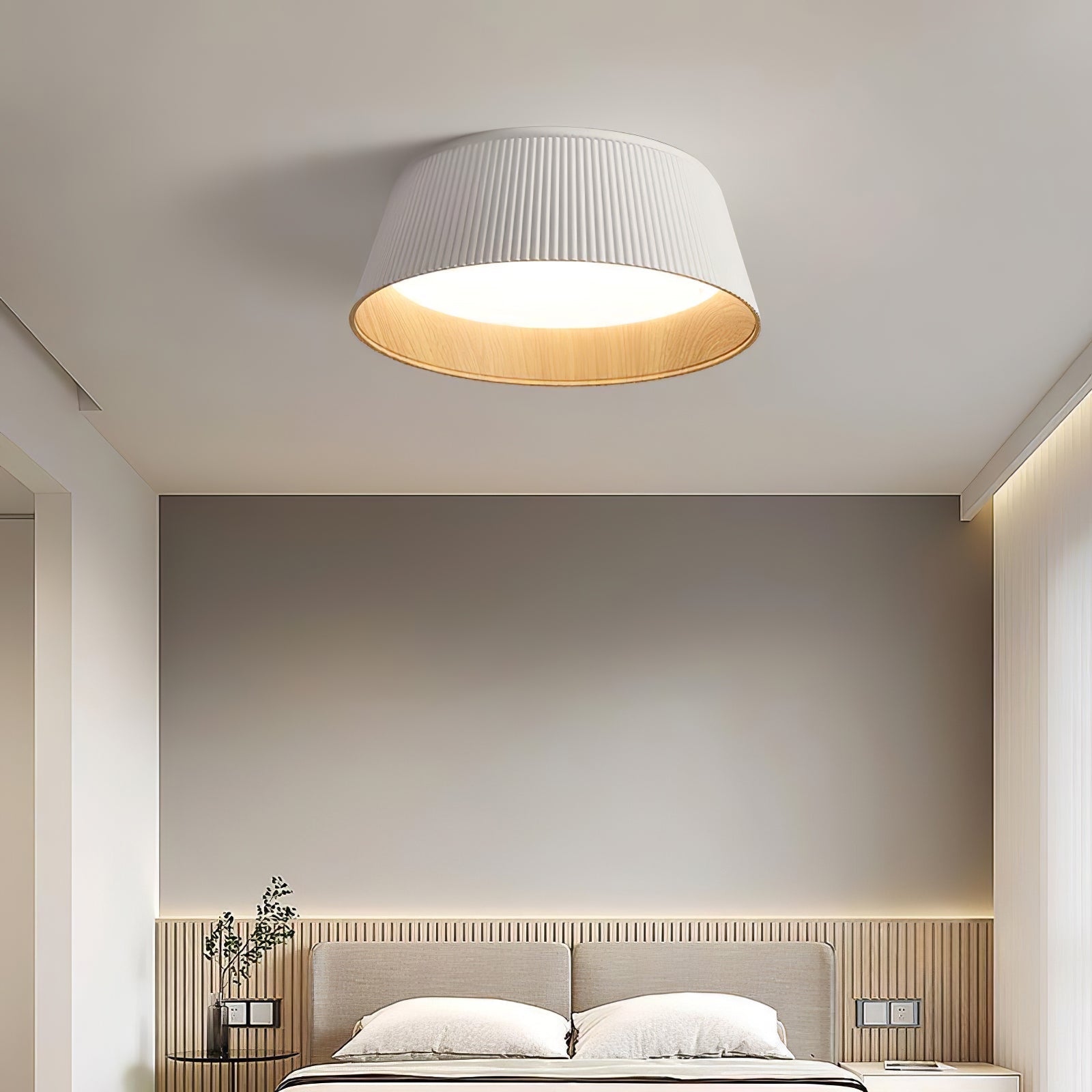 Modern Ribbed Overhead Light Ceiling Light