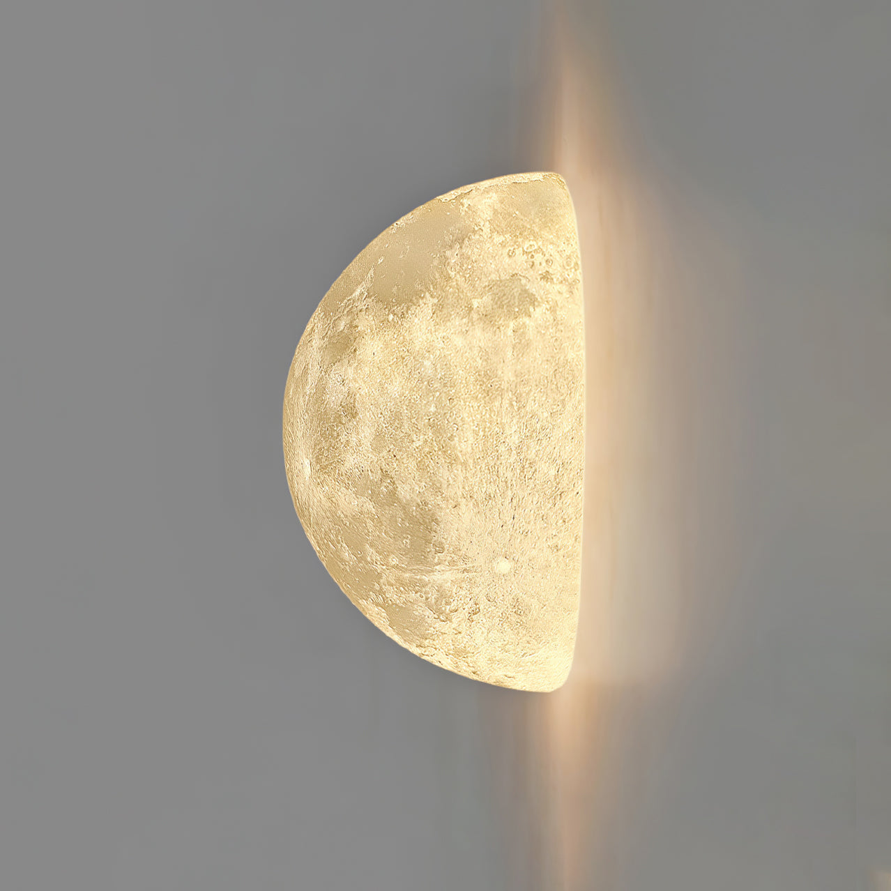 Moon 3D Wall Light - Dia 20cm x H 10cm 3D Printing PLA, Hardwired Wall Sconce
