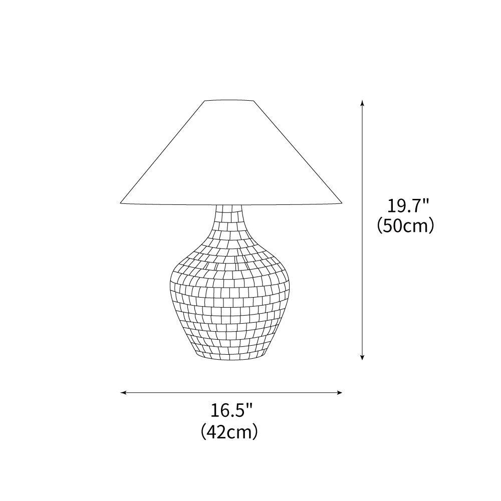 Mosaic Table Lamp 16.5