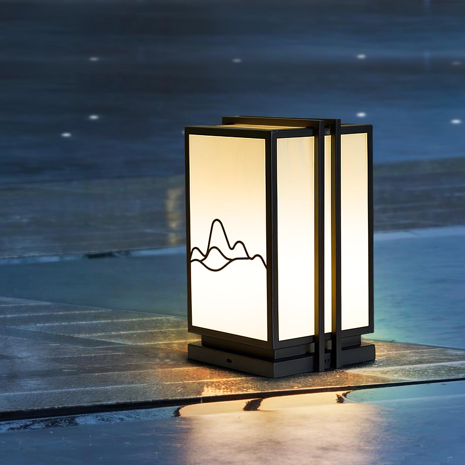 Mountain Outdoor Post Light Floor Lamp