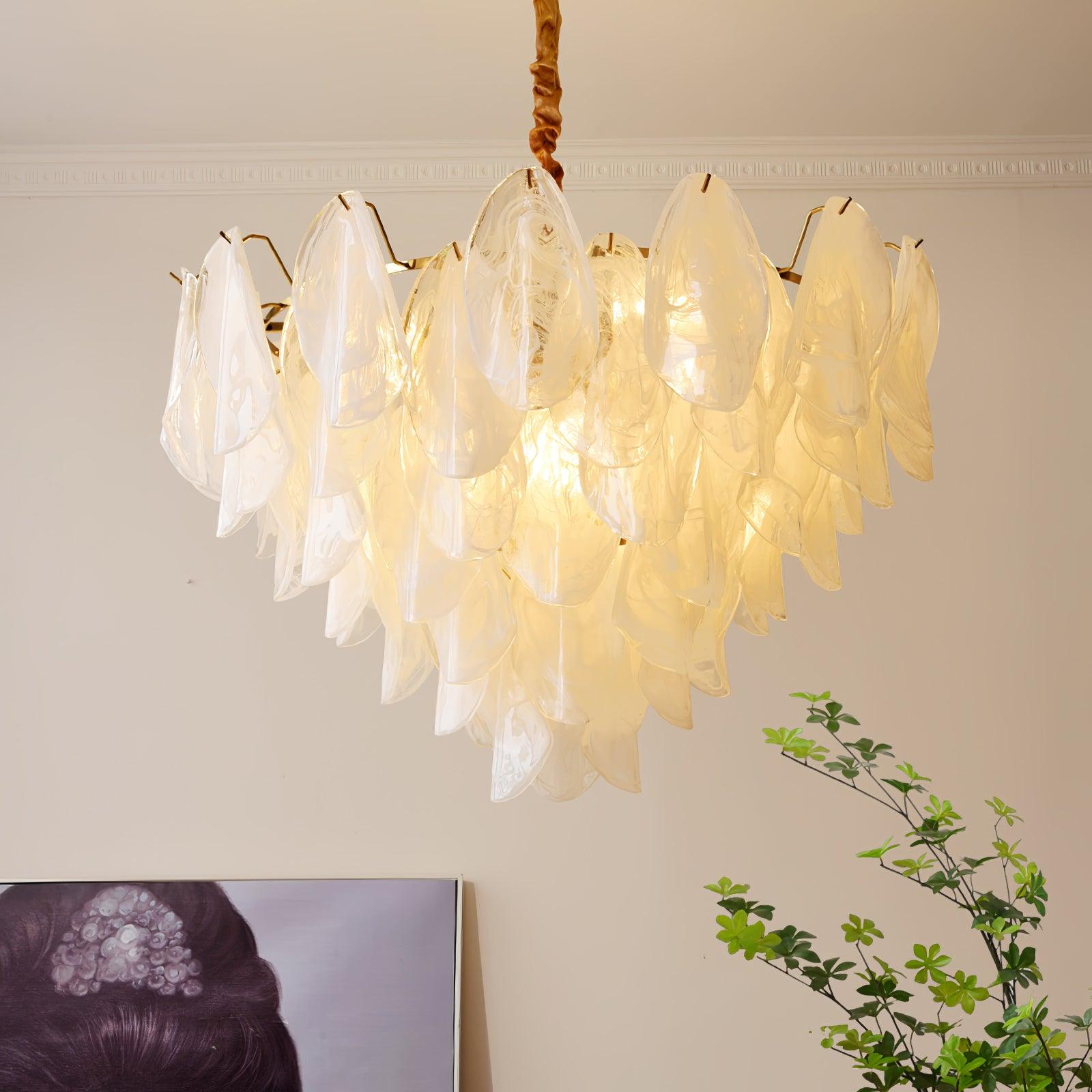Multi Tier Cloud Glass Chandelier
