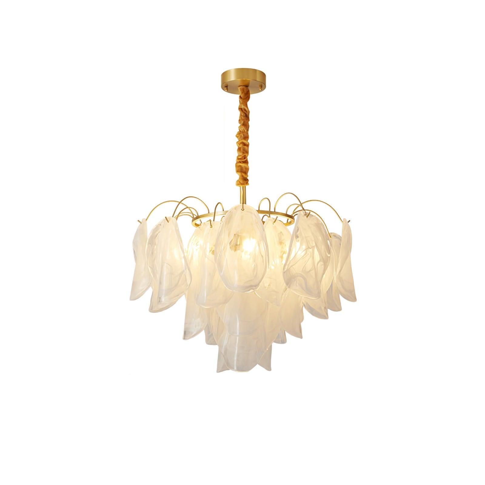 Multi Tier Cloud Glass Chandelier
