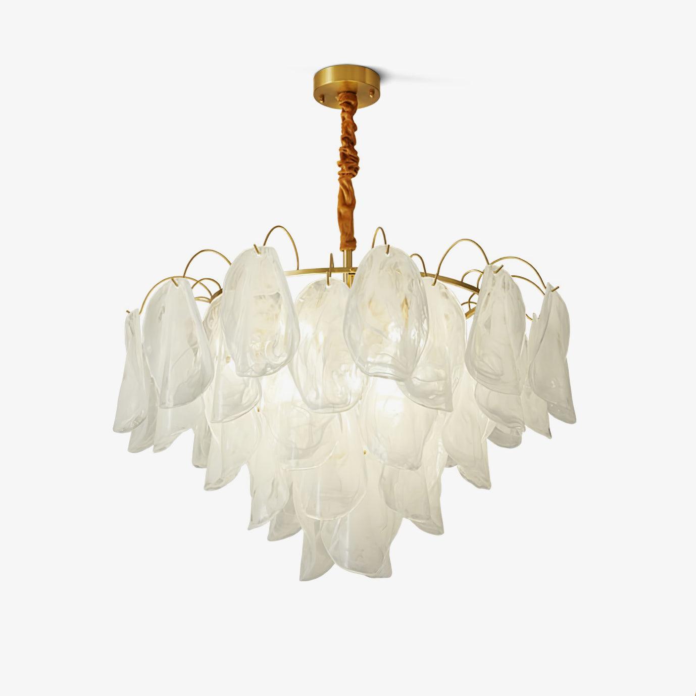 Multi Tier Cloud Glass Chandelier