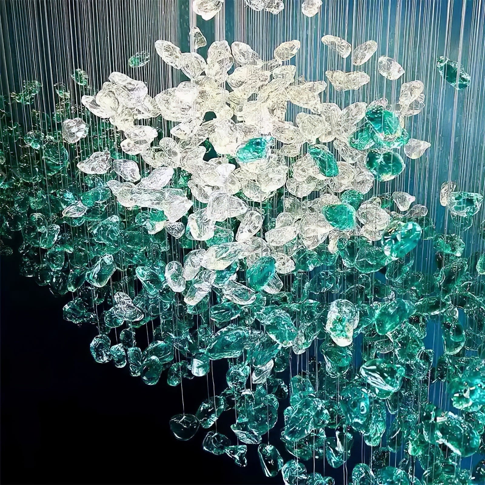 Chandelier detail image with finish, structure, and proportion visible