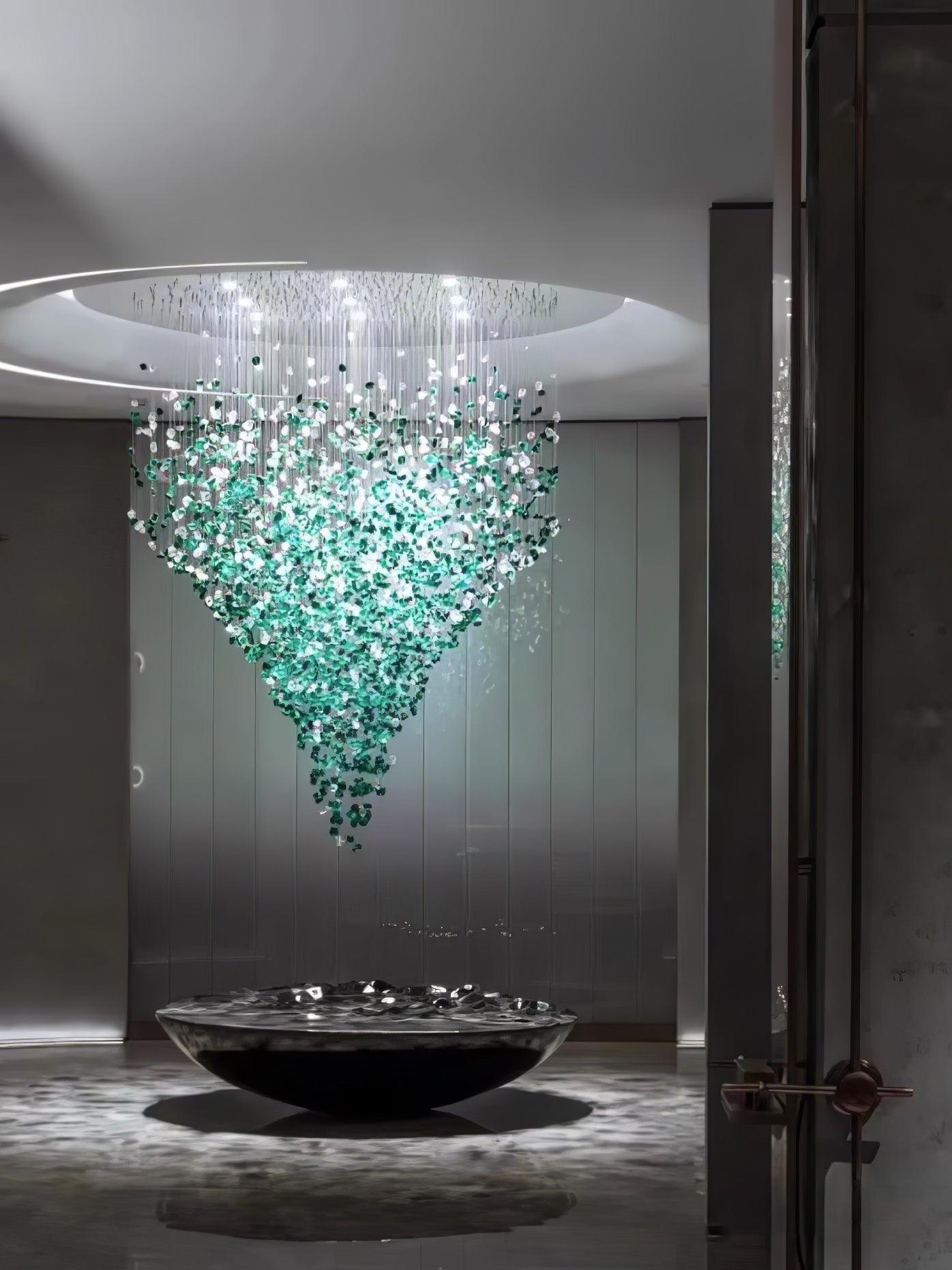Chandelier detail image with finish, structure, and proportion visible