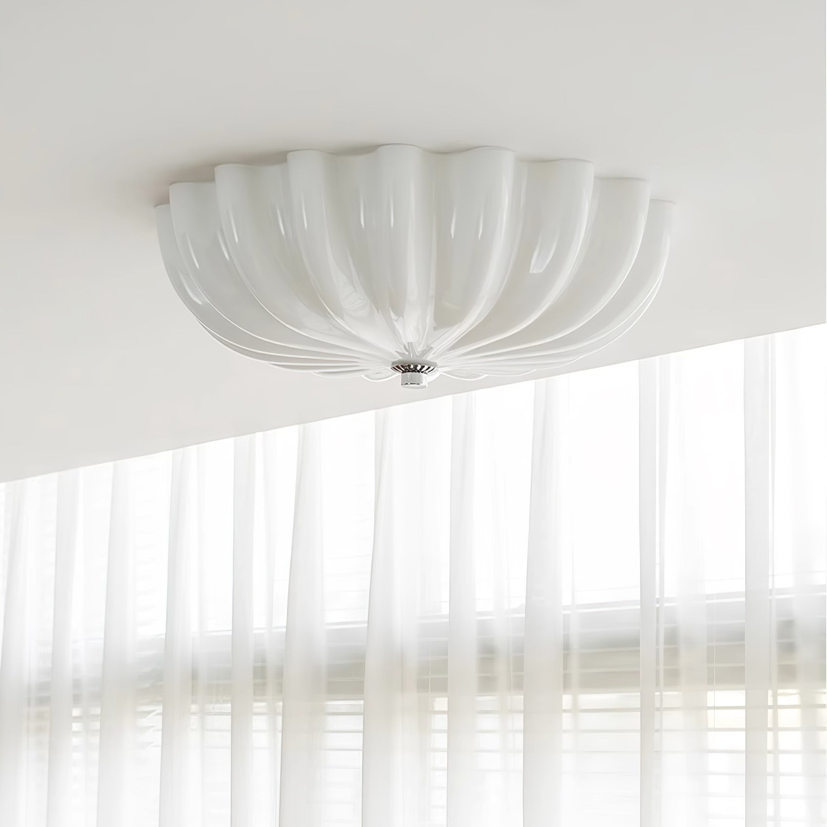 Murano Glass Flush Mount Light Ceiling Light