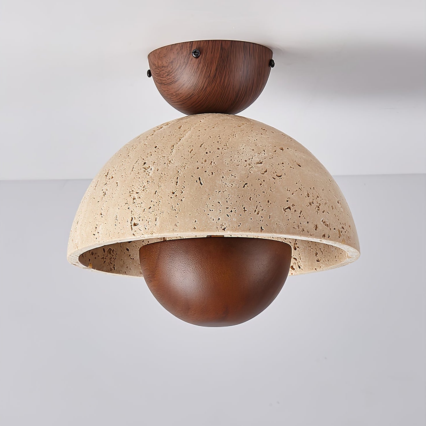 Nerio Travertine Ceiling Light