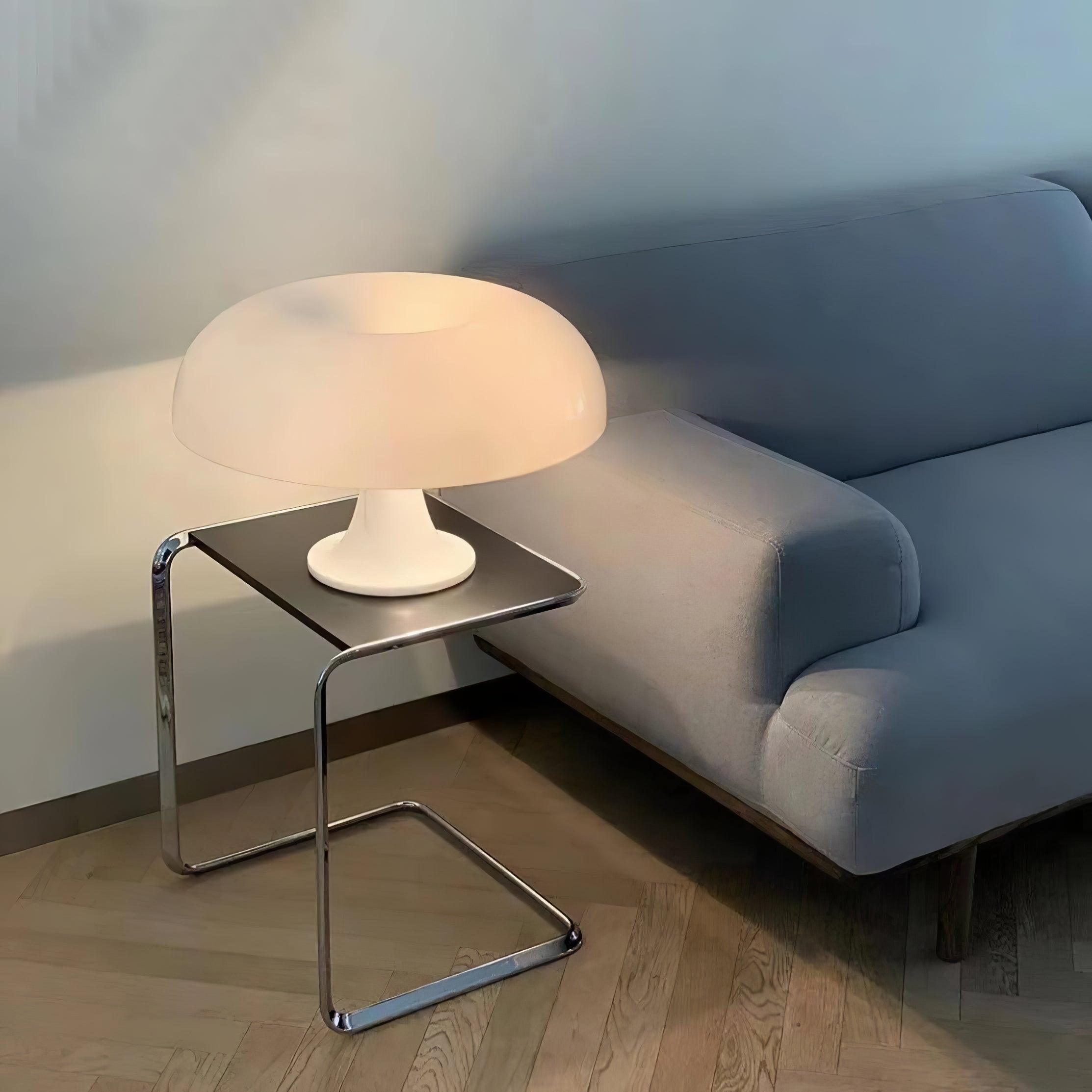 Close-up angle of Mushroom Playful Task Lamp Table Lamp showing form and material detail