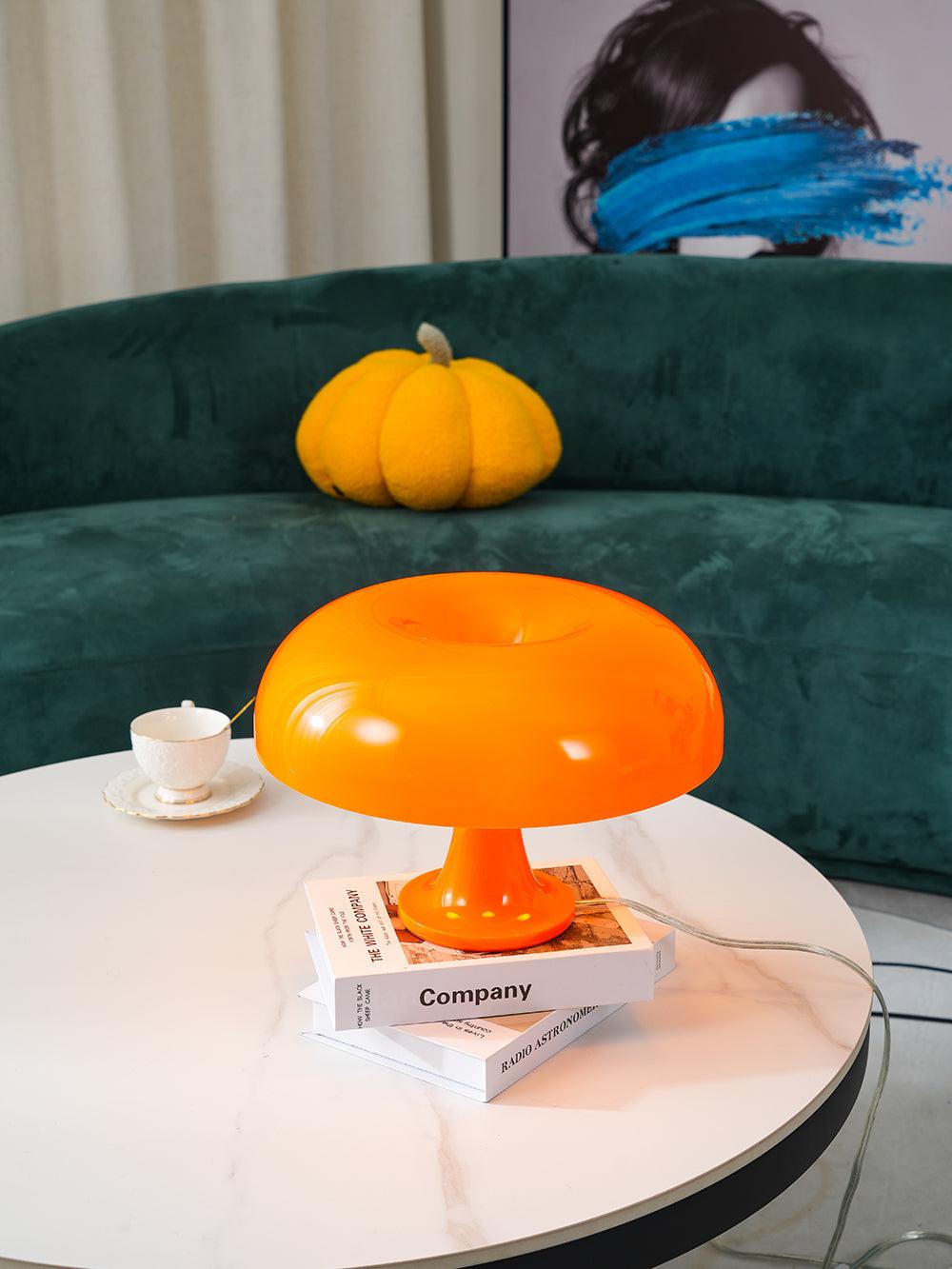 Close-up angle of Mushroom Playful Task Lamp Table Lamp showing form and material detail