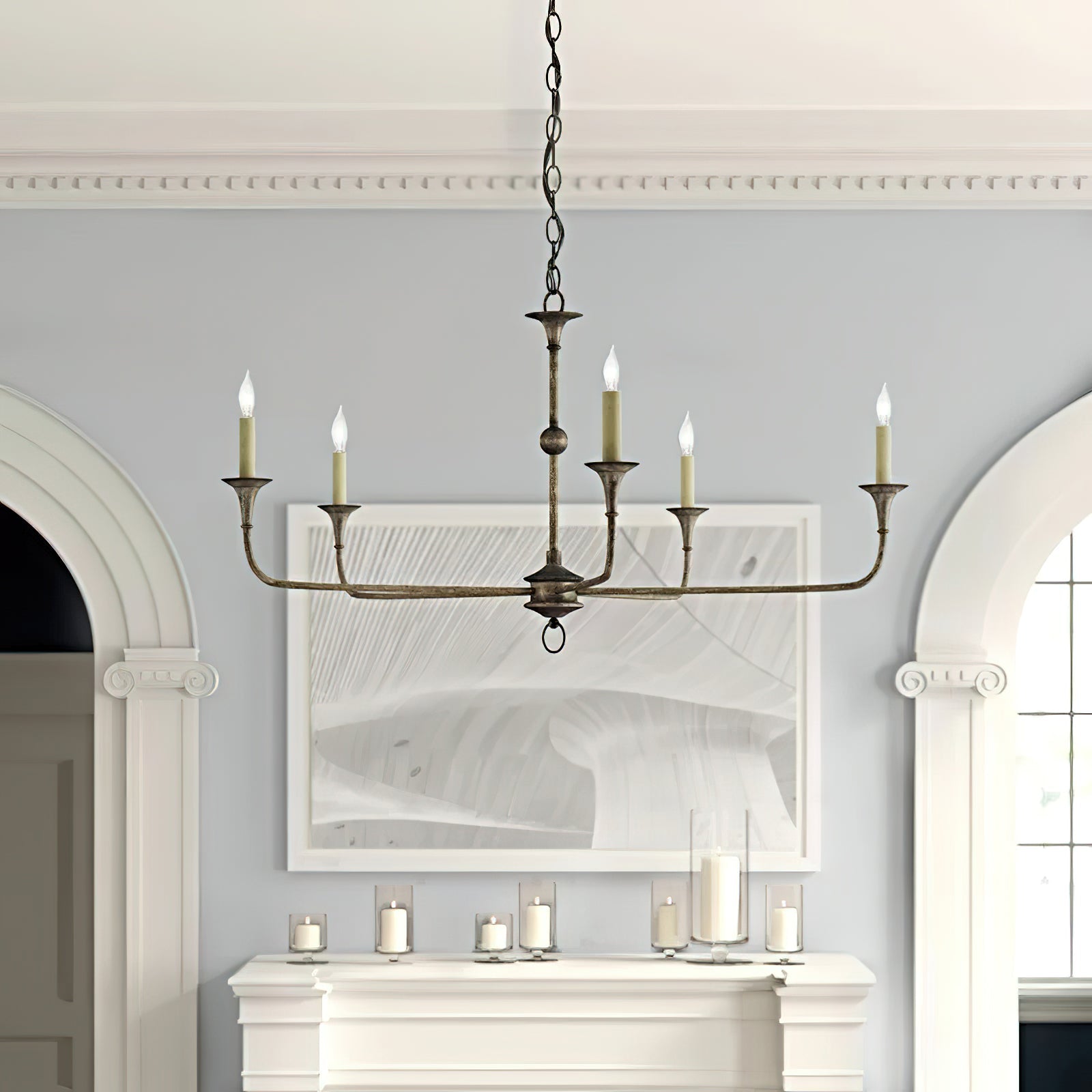 Elara Candle Chandelier detail view 3