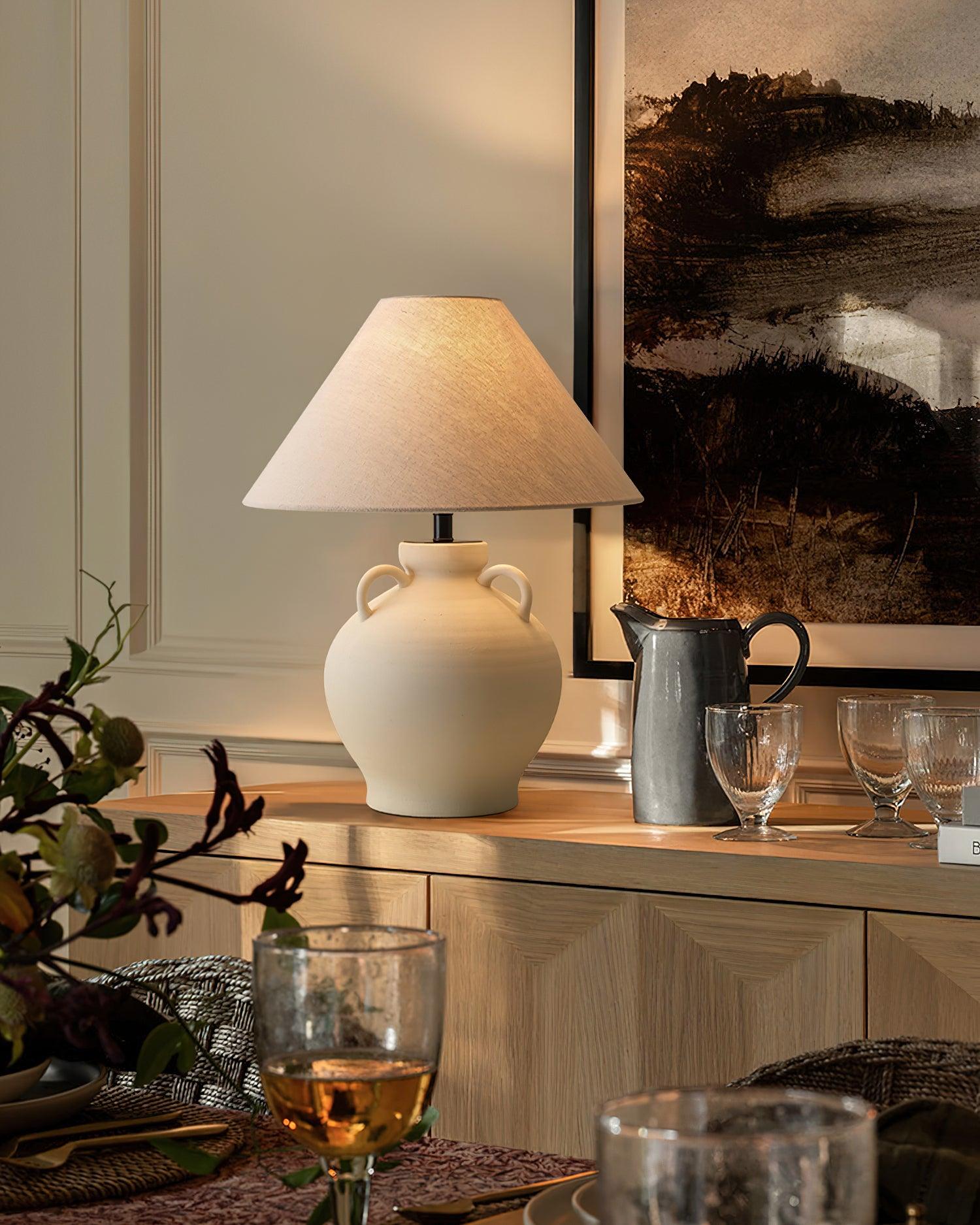 Old Wine Pot Table Lamp 15.7