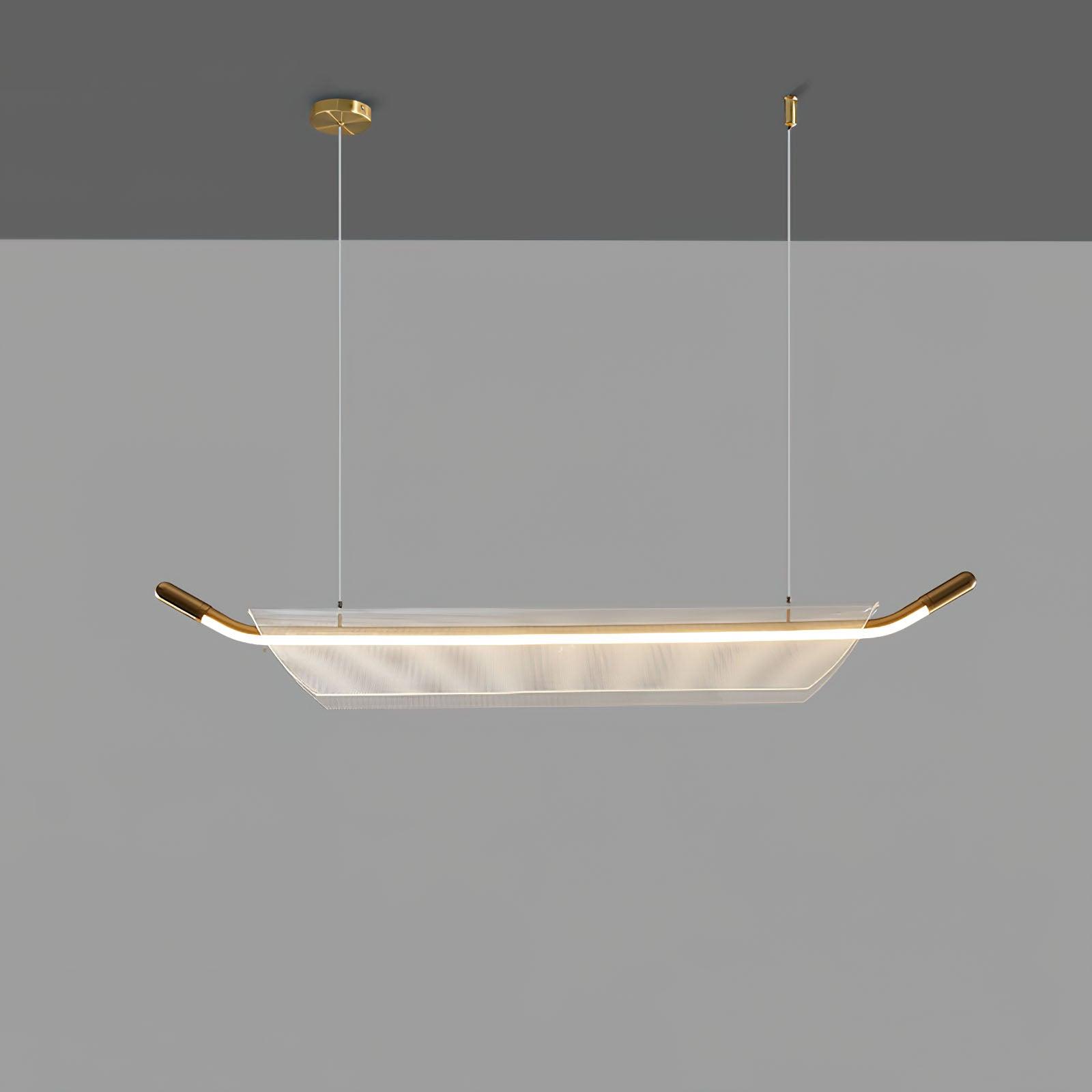 One Word Acrylic Pendant Light